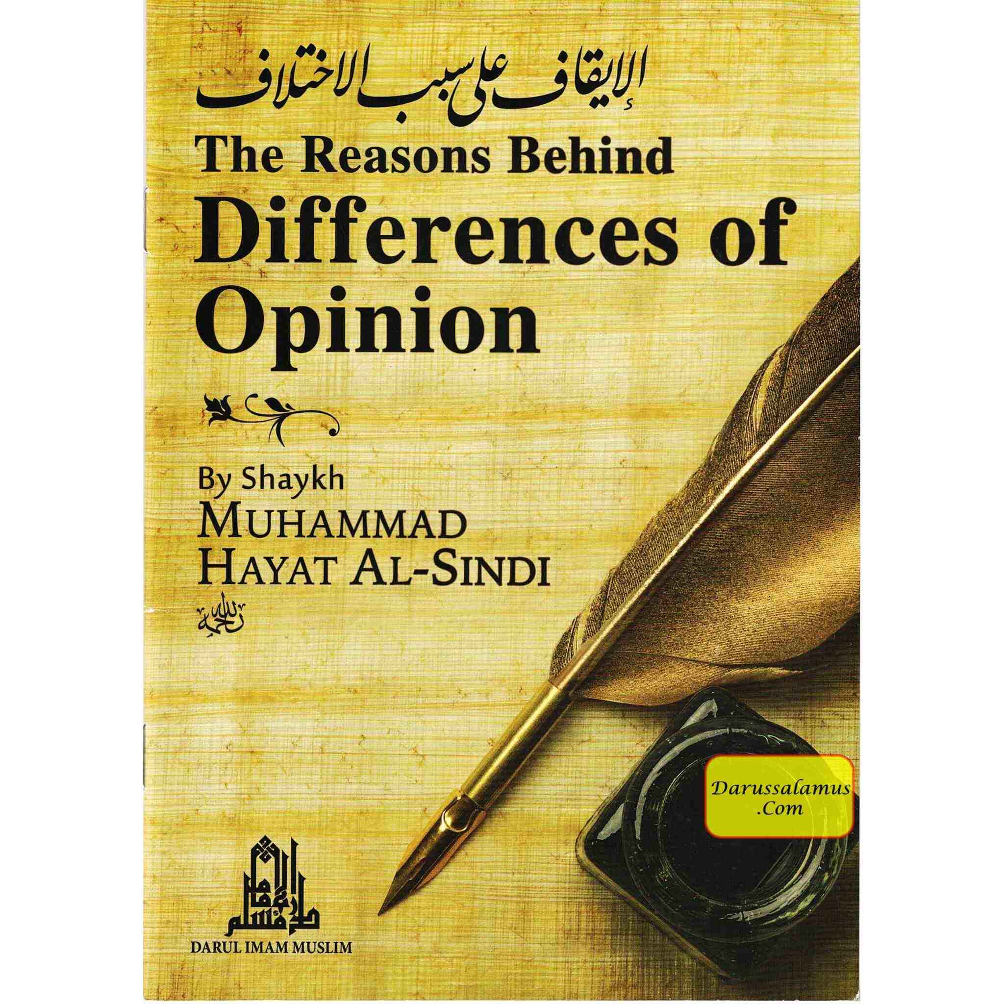 The Reasons Behind Differences of Opinion By Muhammd Hayat Al-Sindi、mySite、topwebapps
