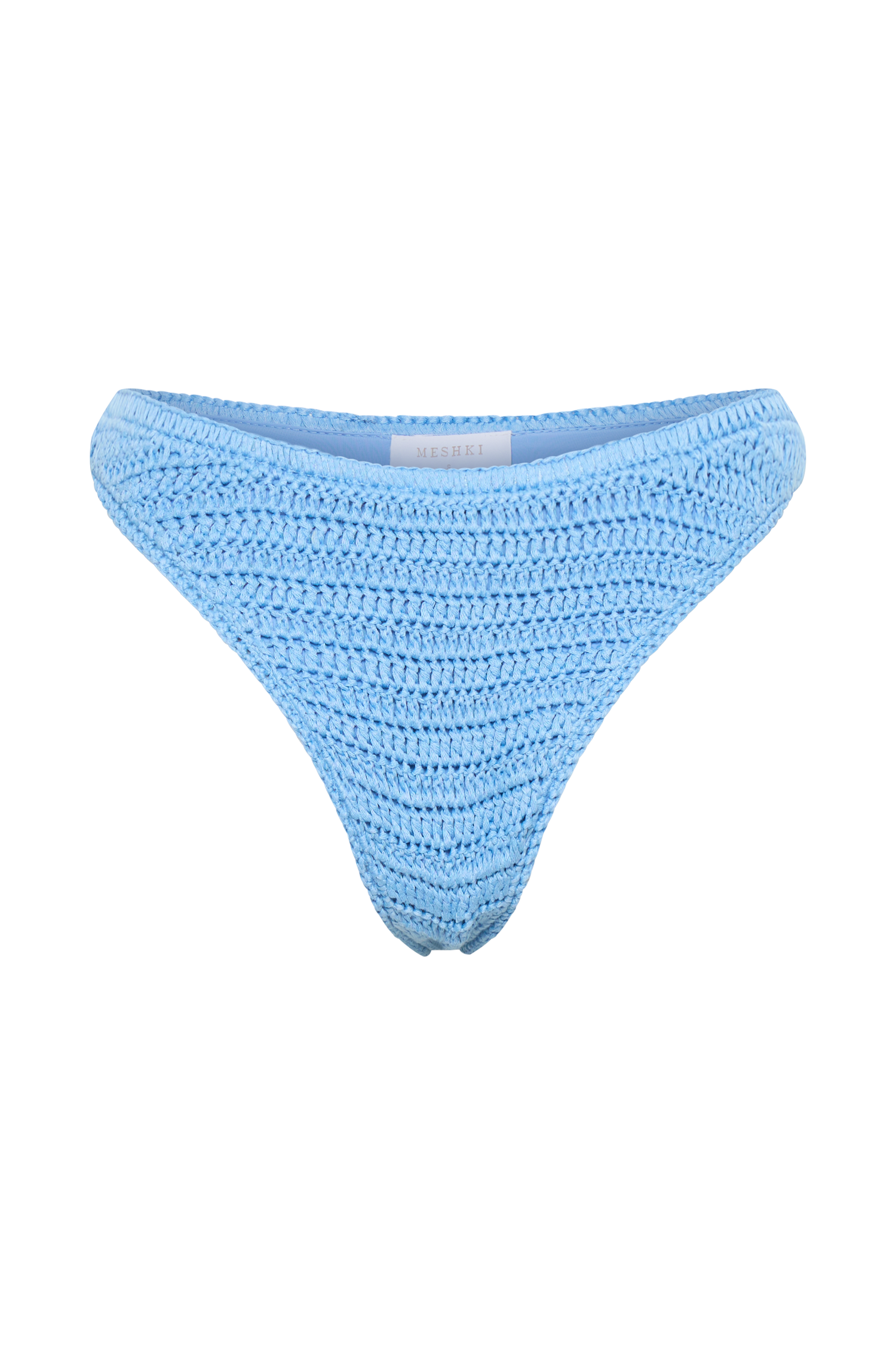 Skye Floral Crochet Tie Up Bikini Bottom - Cornflower Blue、mySite、solidvoid