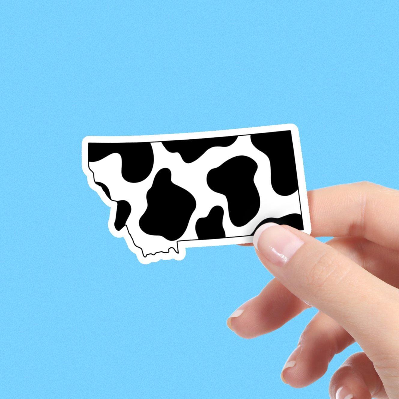  Montana Cow Pattern Sticker、mySite、elrpsem3k