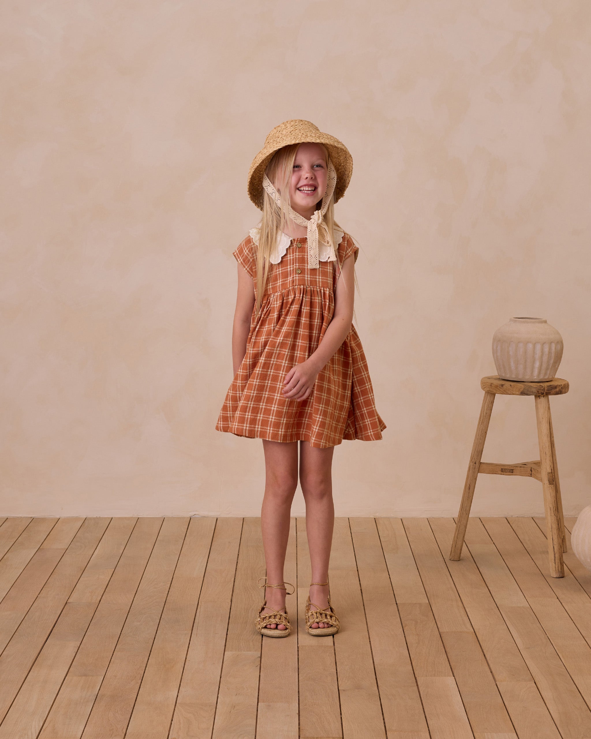  Collared Babydoll Dress || Poppy Check、mySite、layawaytickets