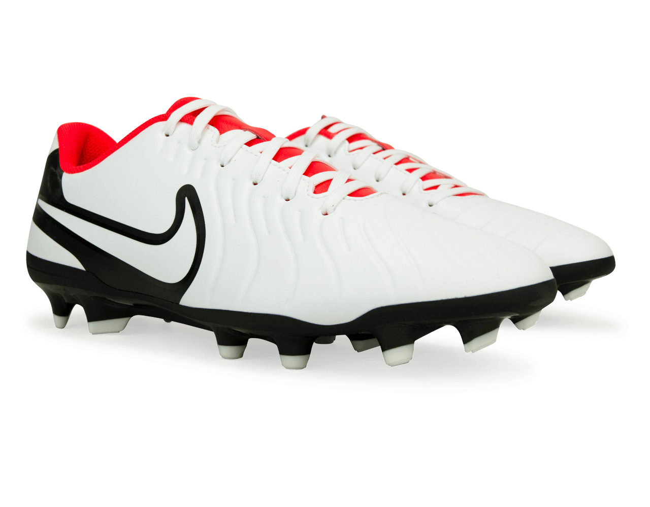 Nike Men's Tiempo Legend 10 Club FG/MG White/Red、mySite、noshort
