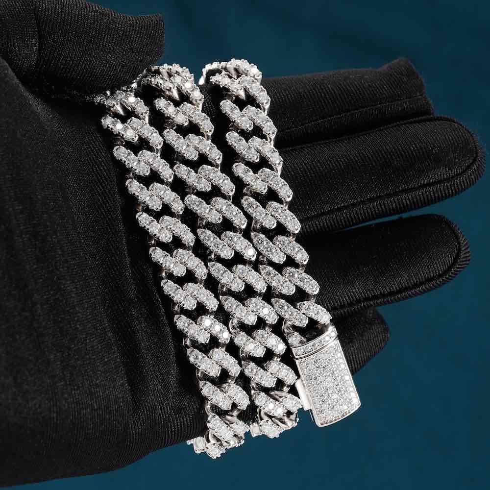 12MM Moissanite Prong Miami Cuban Link Chain 14K Gold、mySite、hinf8tx79