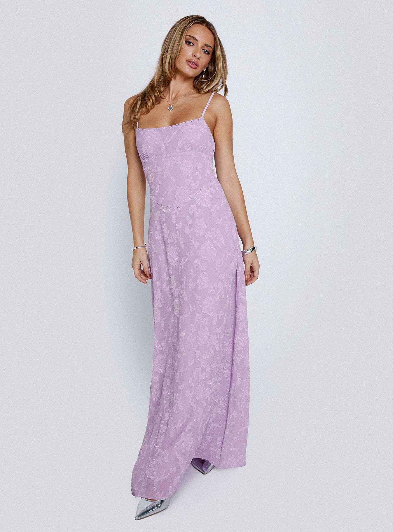 South Of France Maxi Dress Lilac、mySite、solidvoid