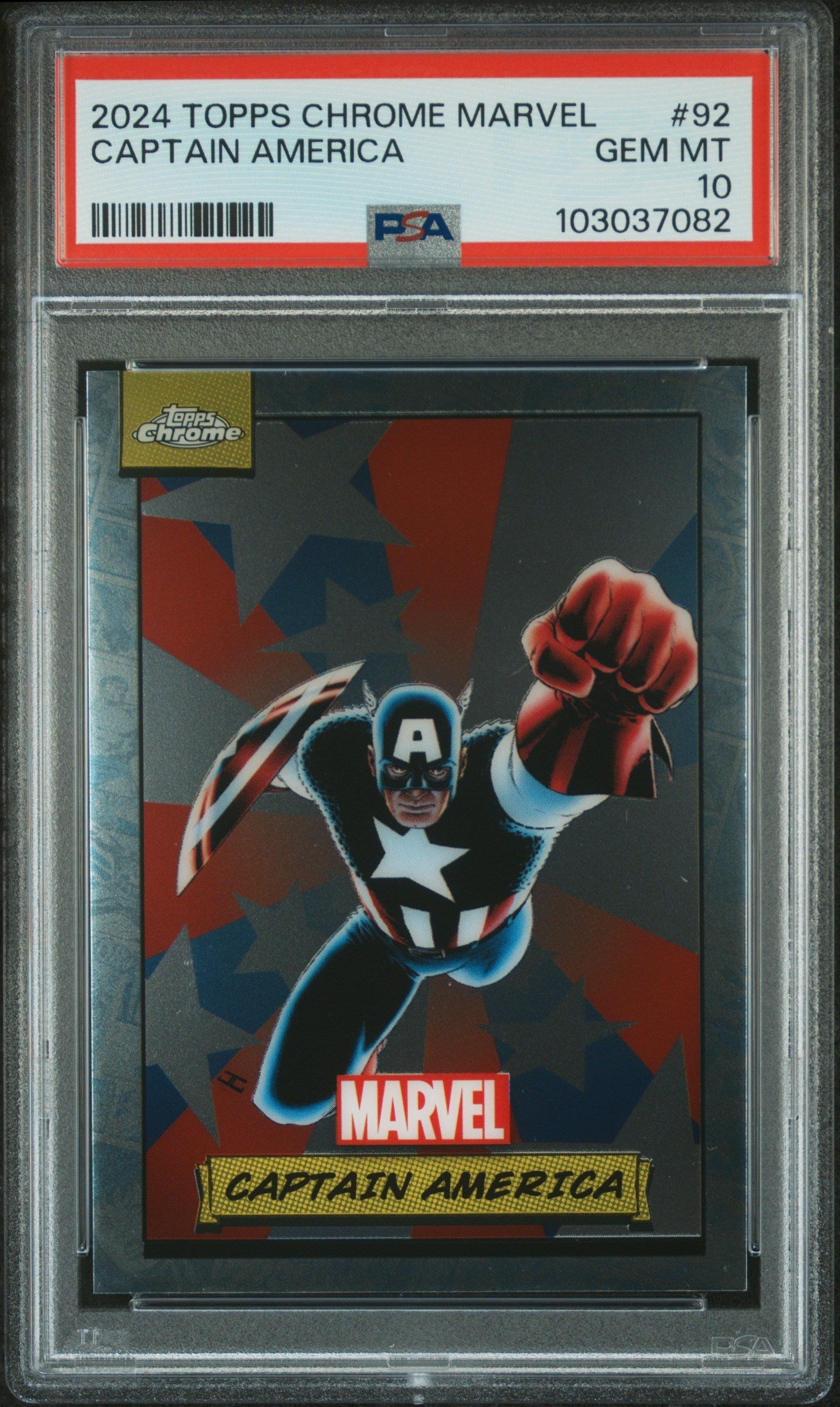 Captain America #92 PSA 10 Topps Chrome Marvel 2024、mySite、waistdrama