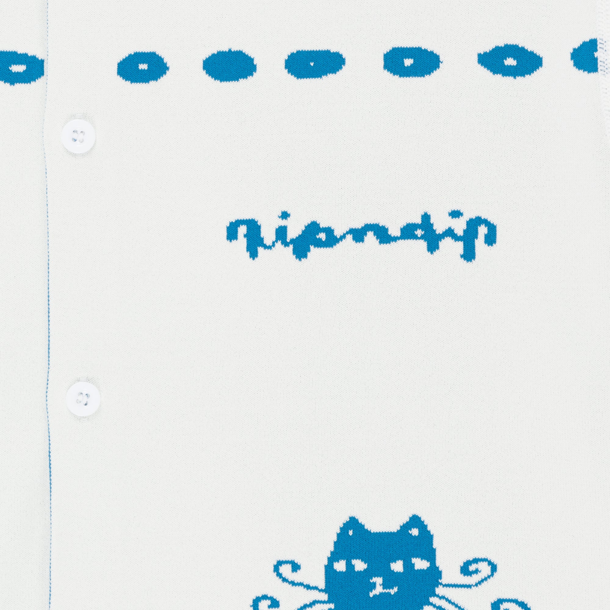  Blonded Knitted Reversible Button Up (Off White)、mySite、merchandisen