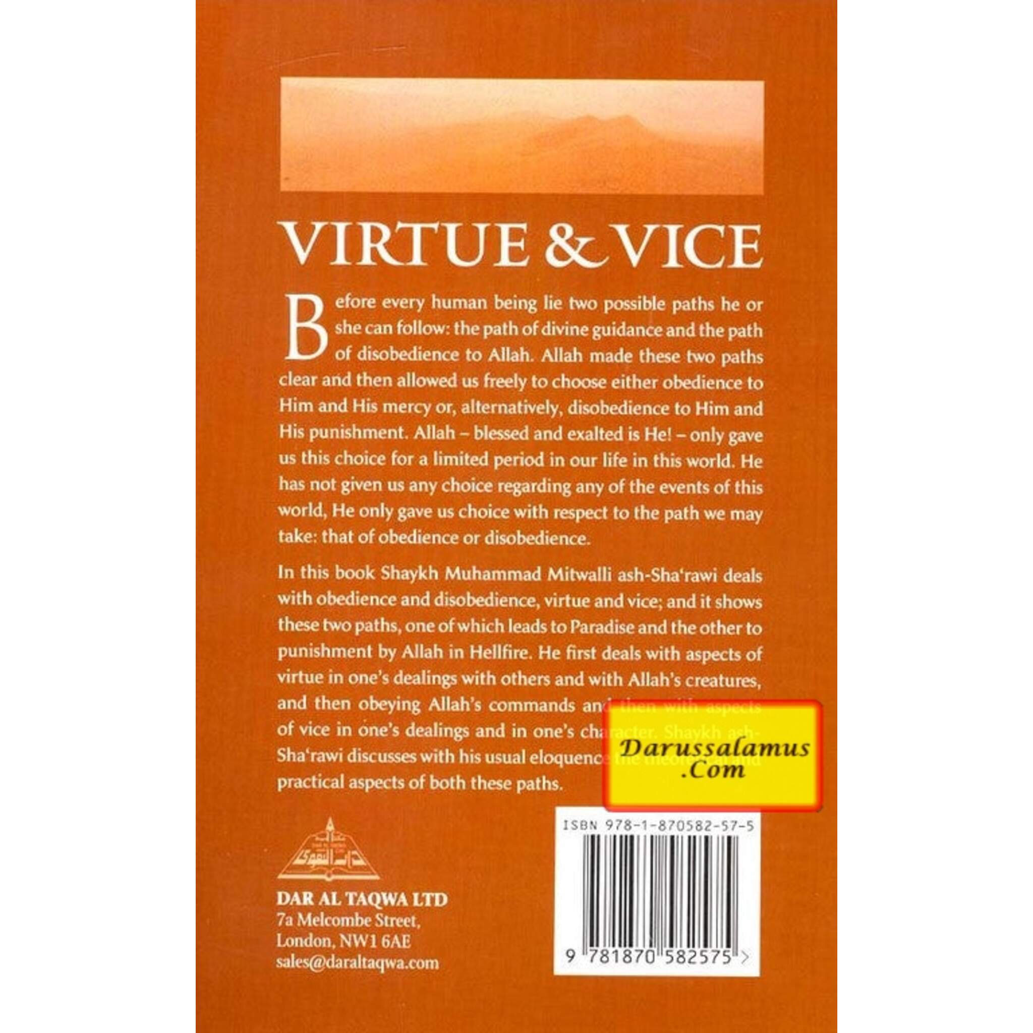 Virtue and Vice By Shaykh Muhammad Mitwalli ash-Sharawi、mySite、topwebapps