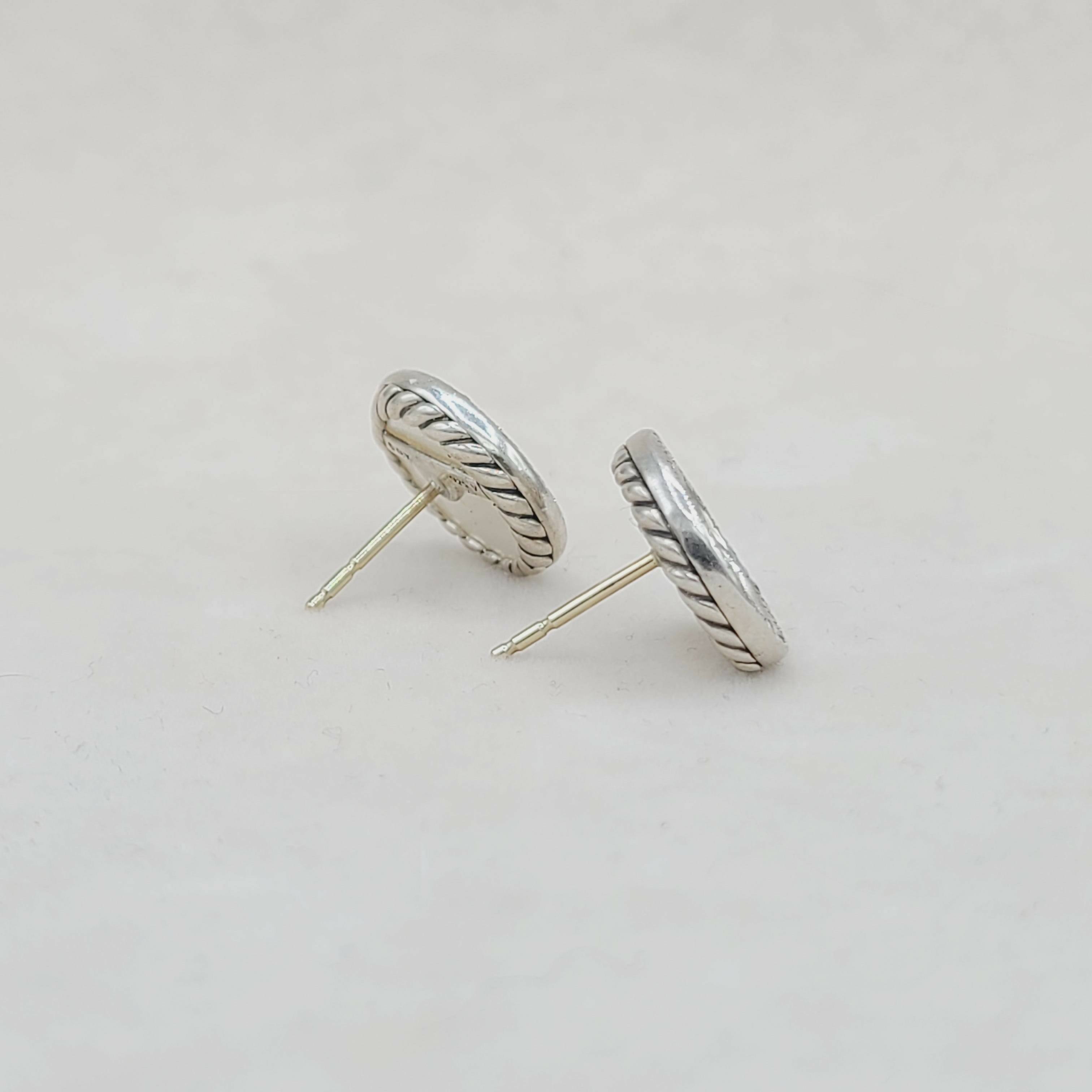 David Yurman Elements Earrings Mother of Pearl & Diamonds、mySite、hinf8tx79