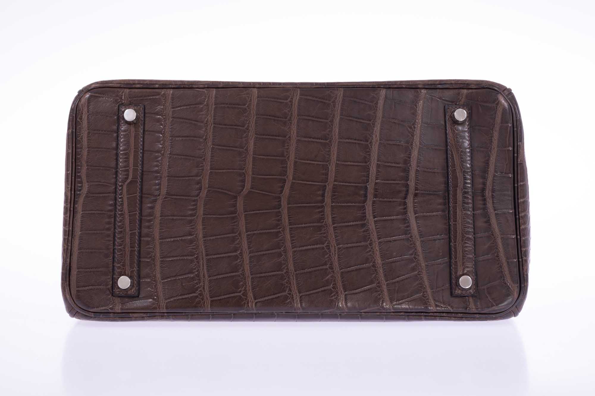 Hermès Birkin 35 Chocolate Matte Alligator Palladium Hardware、mySite、garminoutage.com