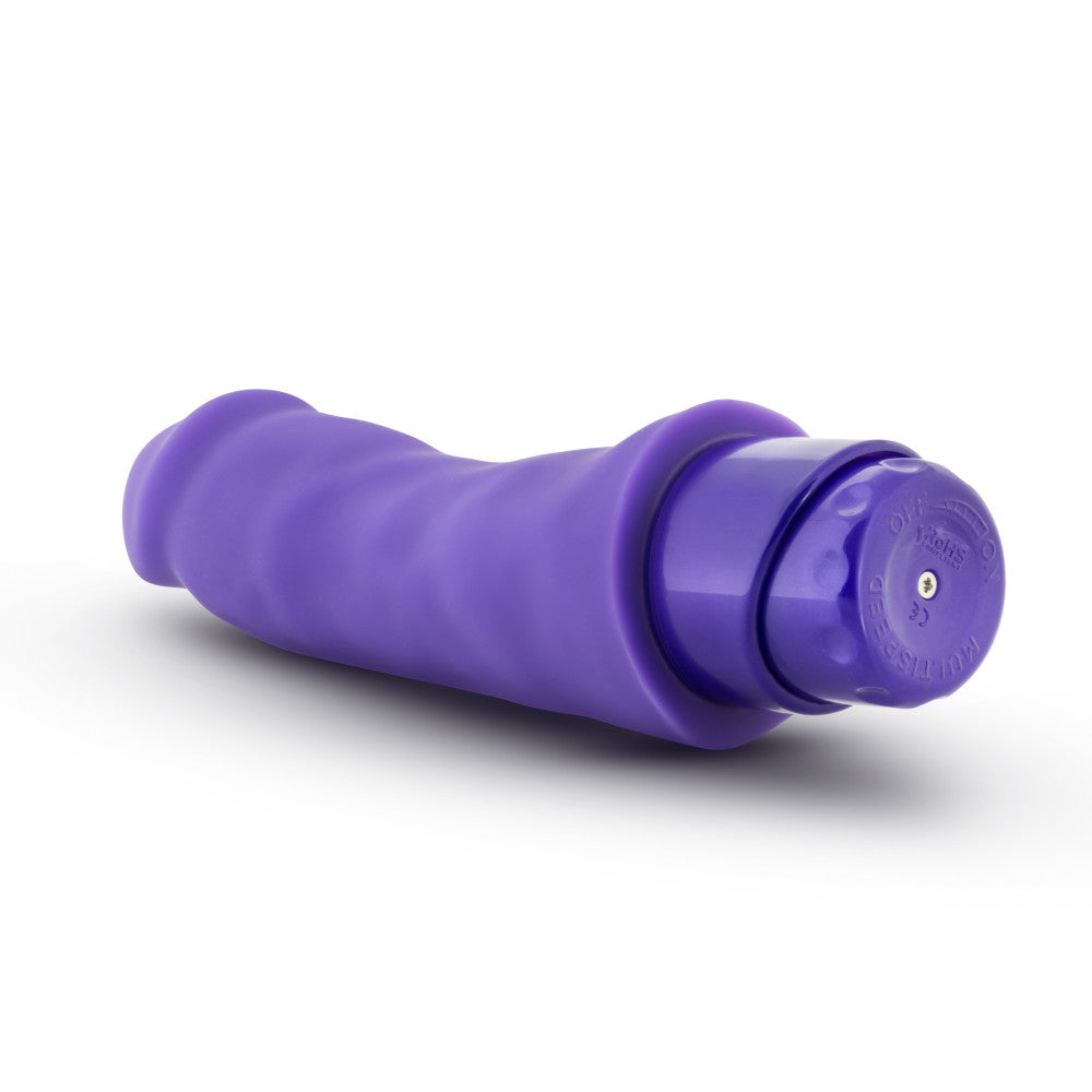 Luxe By Blush® | Marco Curved G-Spot Purple 7.75-Inch Long Vibrating Dildo、mySite、bottomscart