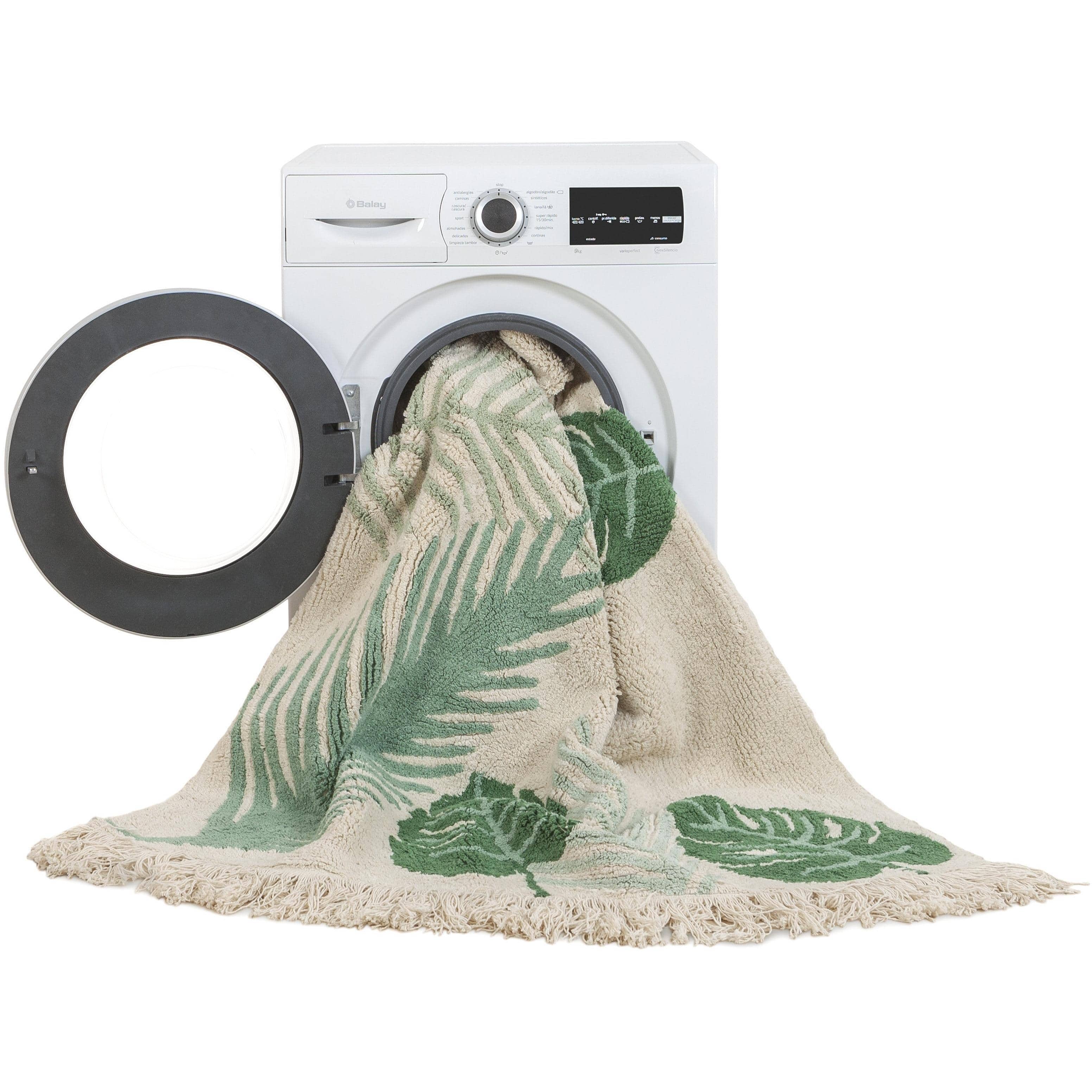 Tropical Green Machine Washable Area Rug、mySite、gigharbornorthrealestate