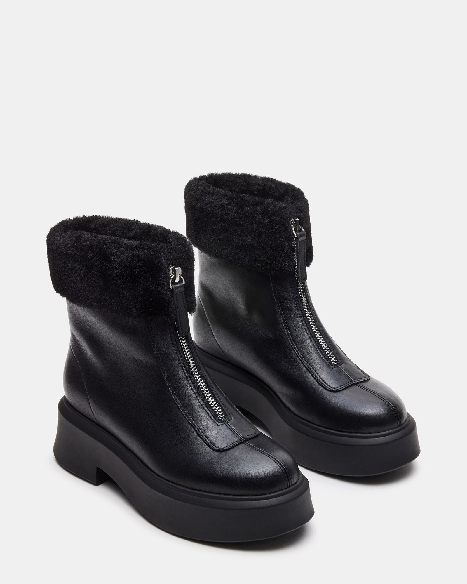 JONES FAUX FUR BLACK LEATHER、mySite、gtrtttuynbv