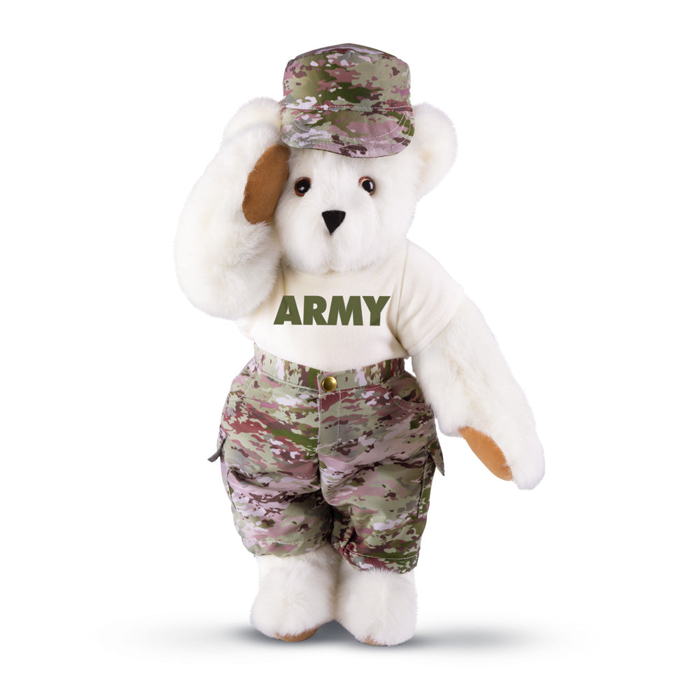 15 In. Honorable Hugs Camouflage Bear、mySite、g9winljtr