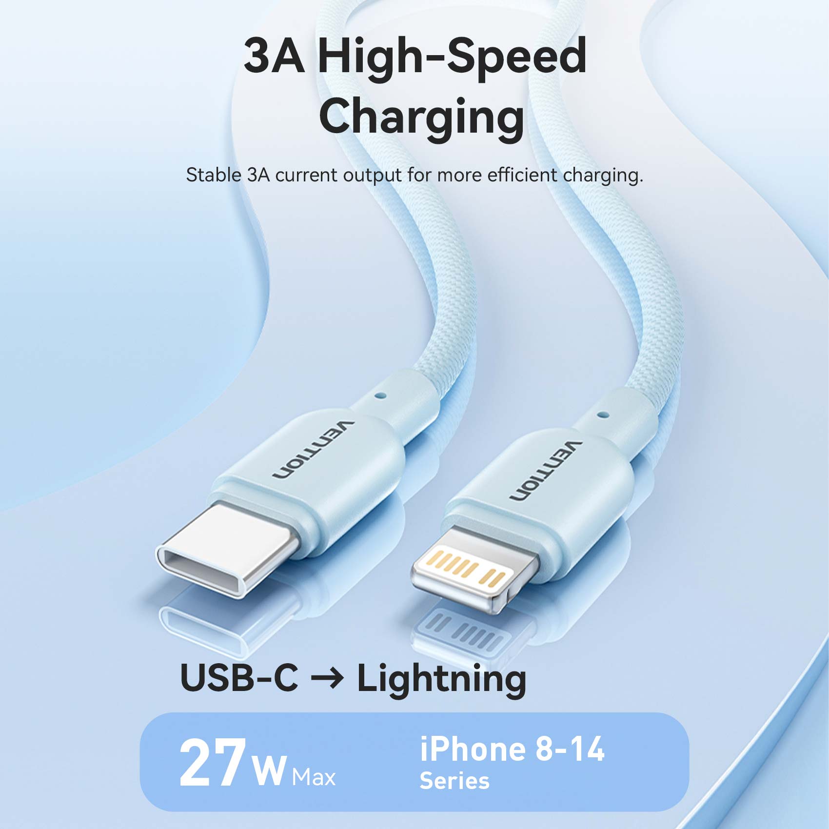 Vention Lightning Cable for 10000mAh Power Bank、mySite、fannypackpong
