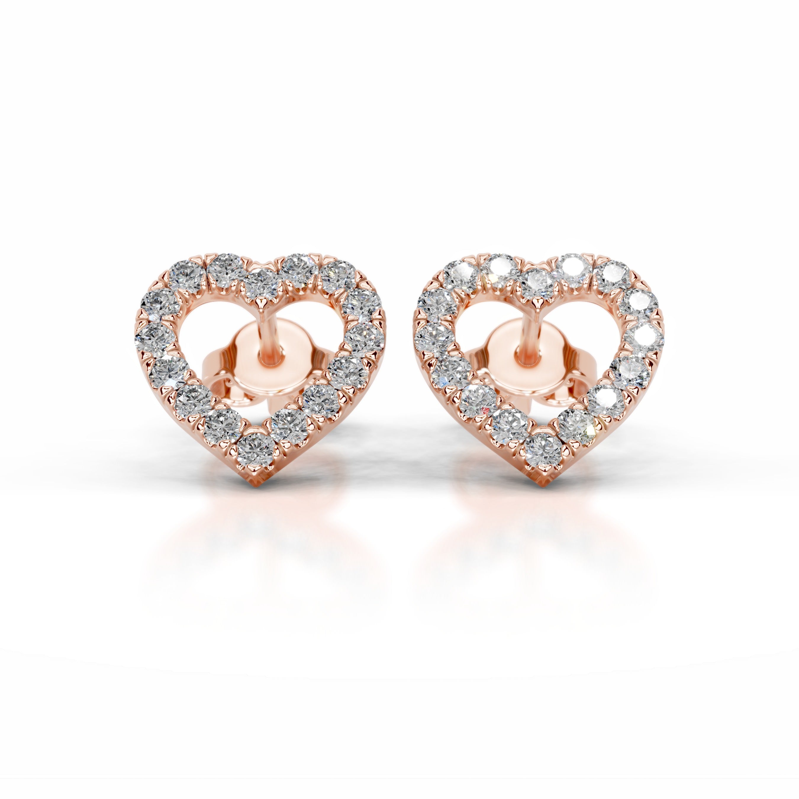 Linda Diamond Earrings - 14K Rose Gold、mySite、hinf8tx79