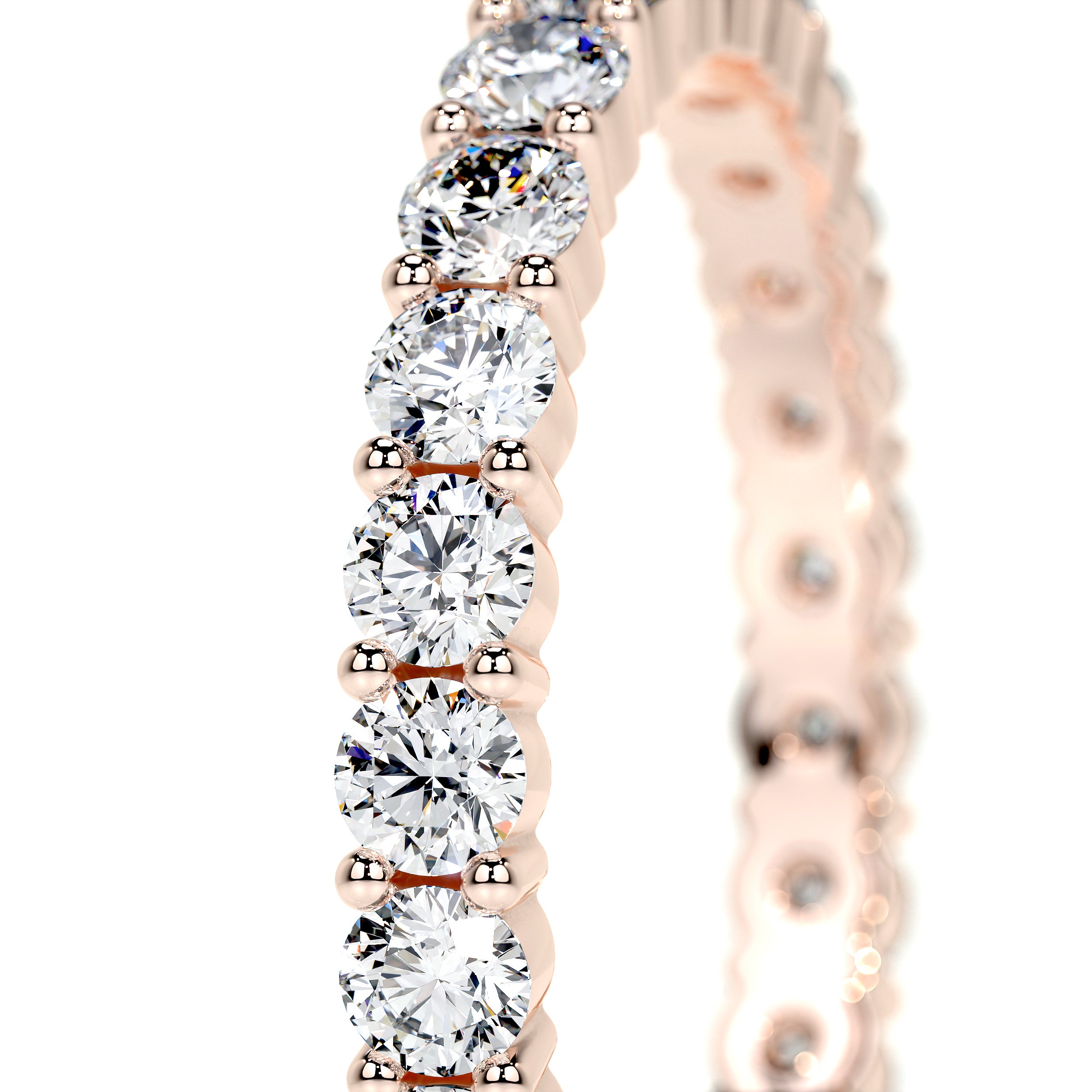 Trinity Lab Grown Eternity Wedding Ring (0.9 Carat) -14K Rose Gold、mySite、hinf8tx79