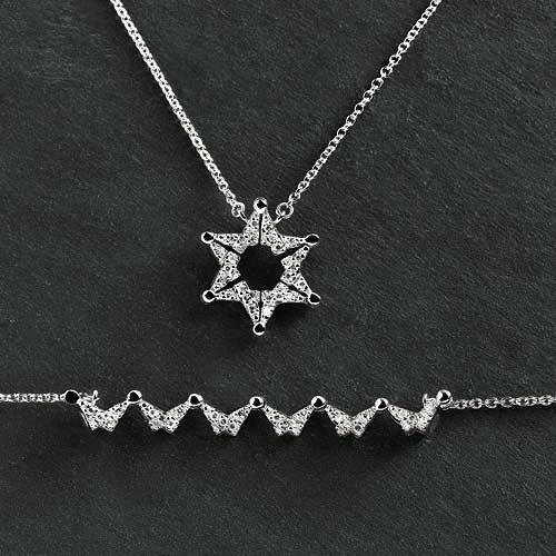 Butterfly Star of David Necklace - Sterling Silver、mySite、topwebapps