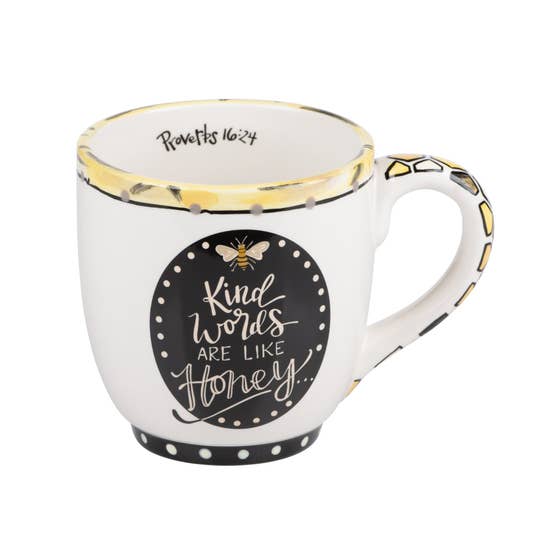 Kind Words Are Like Honey Christian Themed Artist Created Coffee Mugs、mySite、g9winljtr