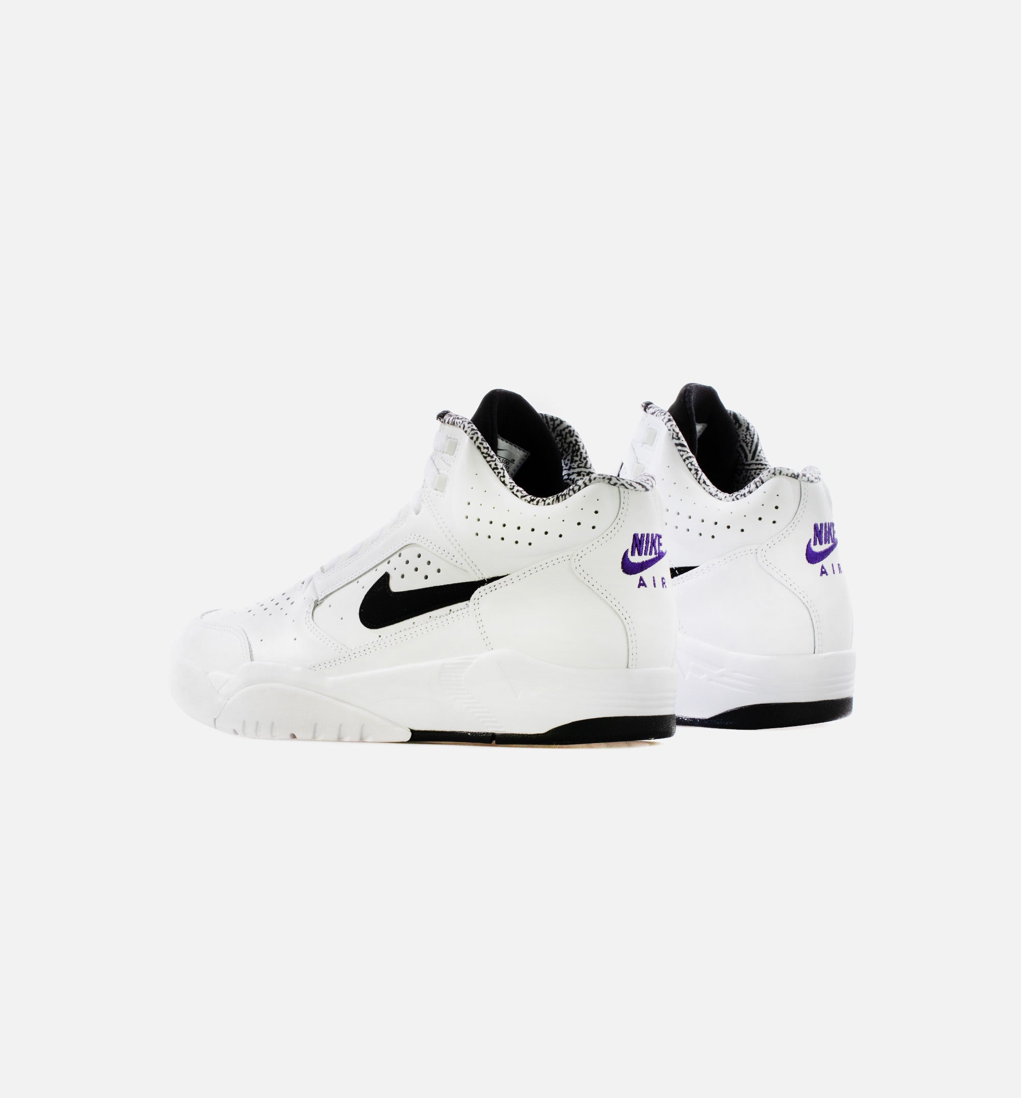 Air Flight Lite Mid Mens Lifestyle Shoe - White/Black、mySite、dreamappss