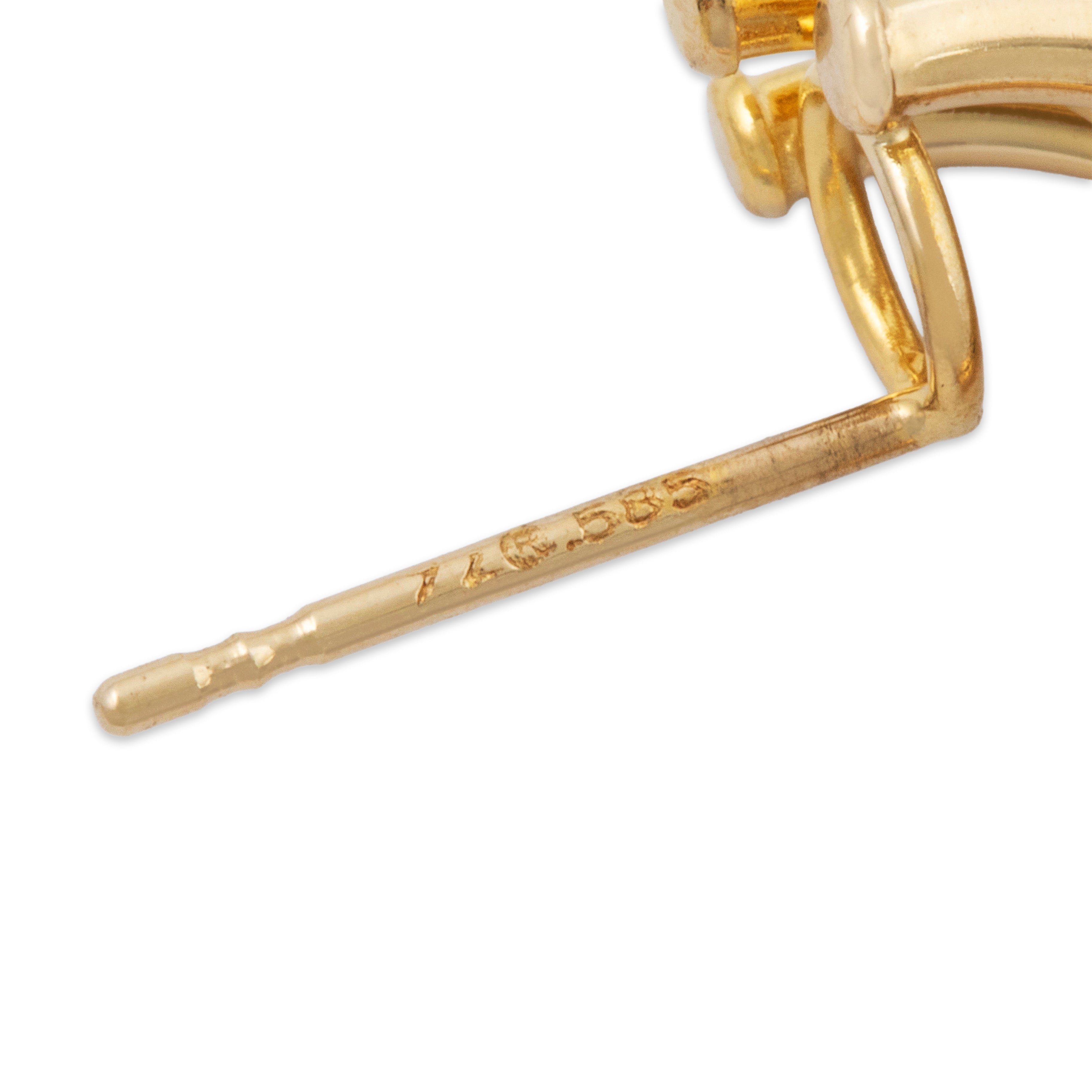 Vintage Lightweight 14k Yellow Gold 2.2cttw Amethyst Briolette Dangle Earrings、mySite、hinf8tx79