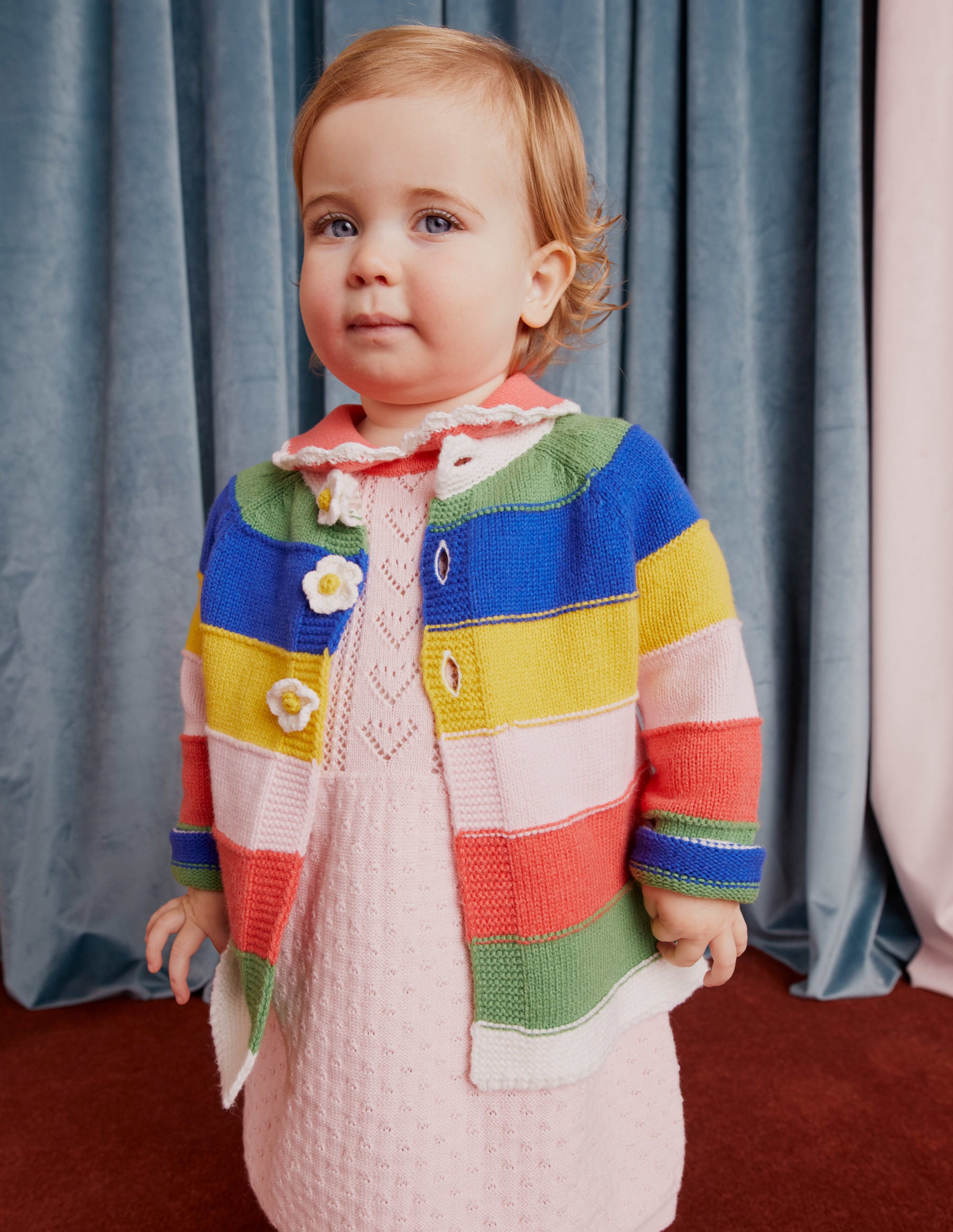  Puff Sleeve Knitted Dress-Boto Pink、mySite、ashleygrahame