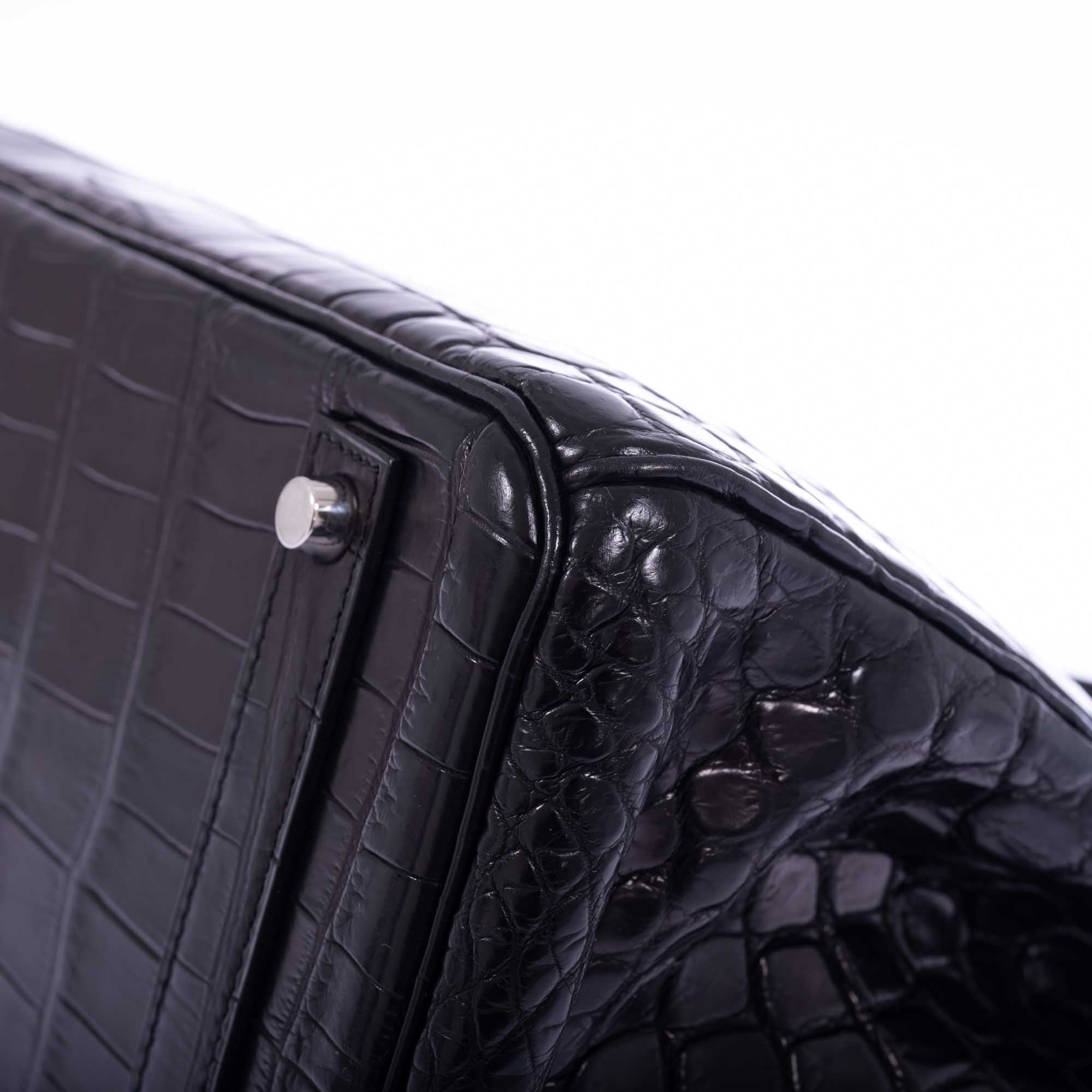 Hermès Birkin 40 Black Matte Porosus Crocodile Palladium Hardware、mySite、garminoutage.com