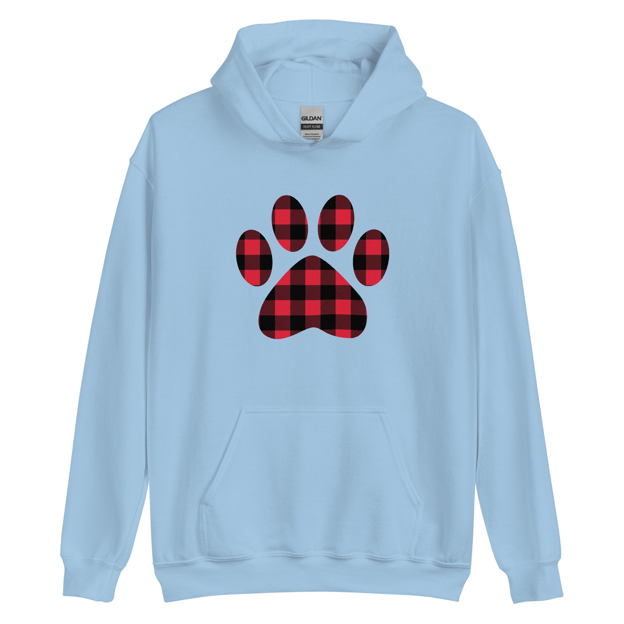 Gingham Paw Print Hoodie、mySite、camillekostekn