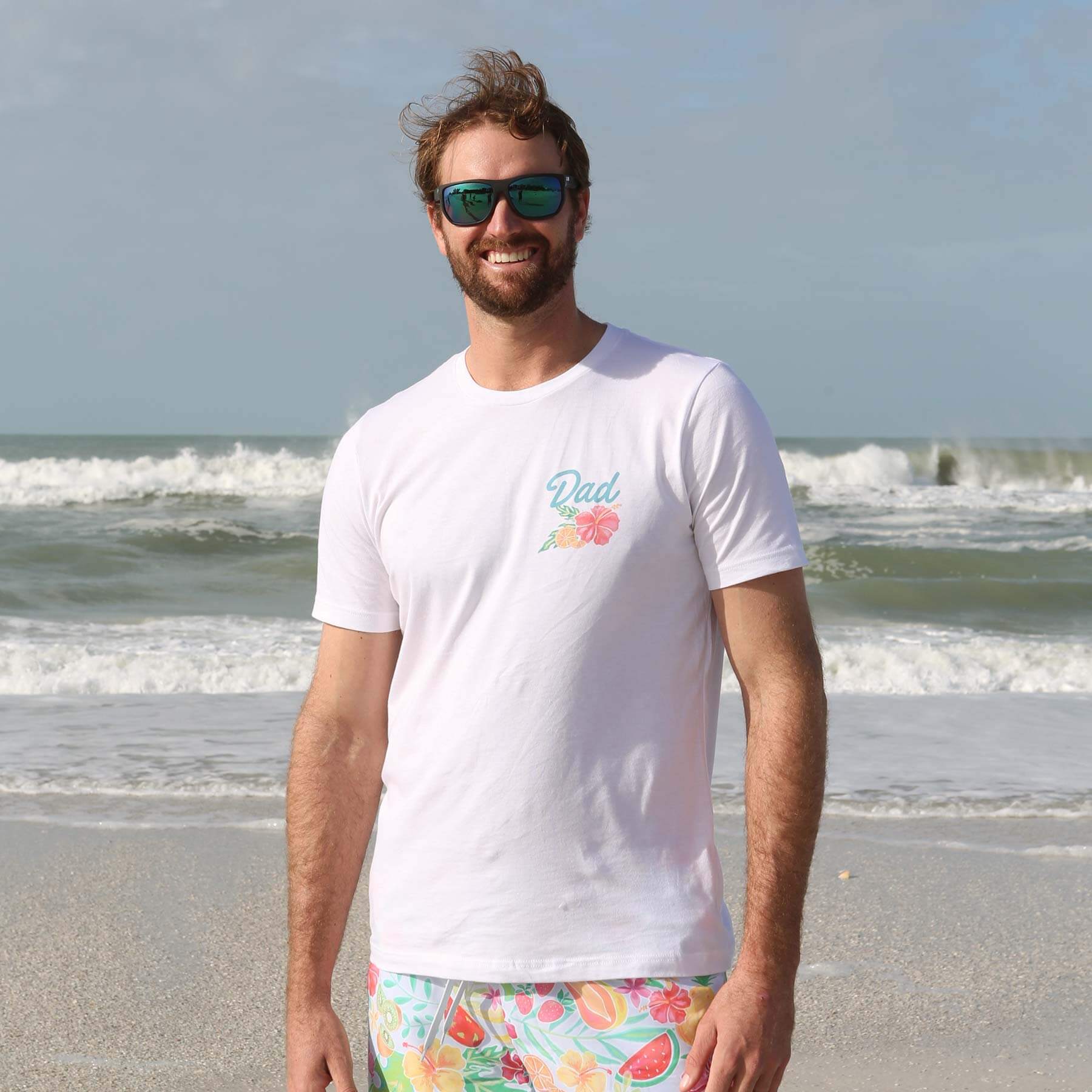  Tropical Paradise Dad Graphic Tee | White、mySite、layawaytickets
