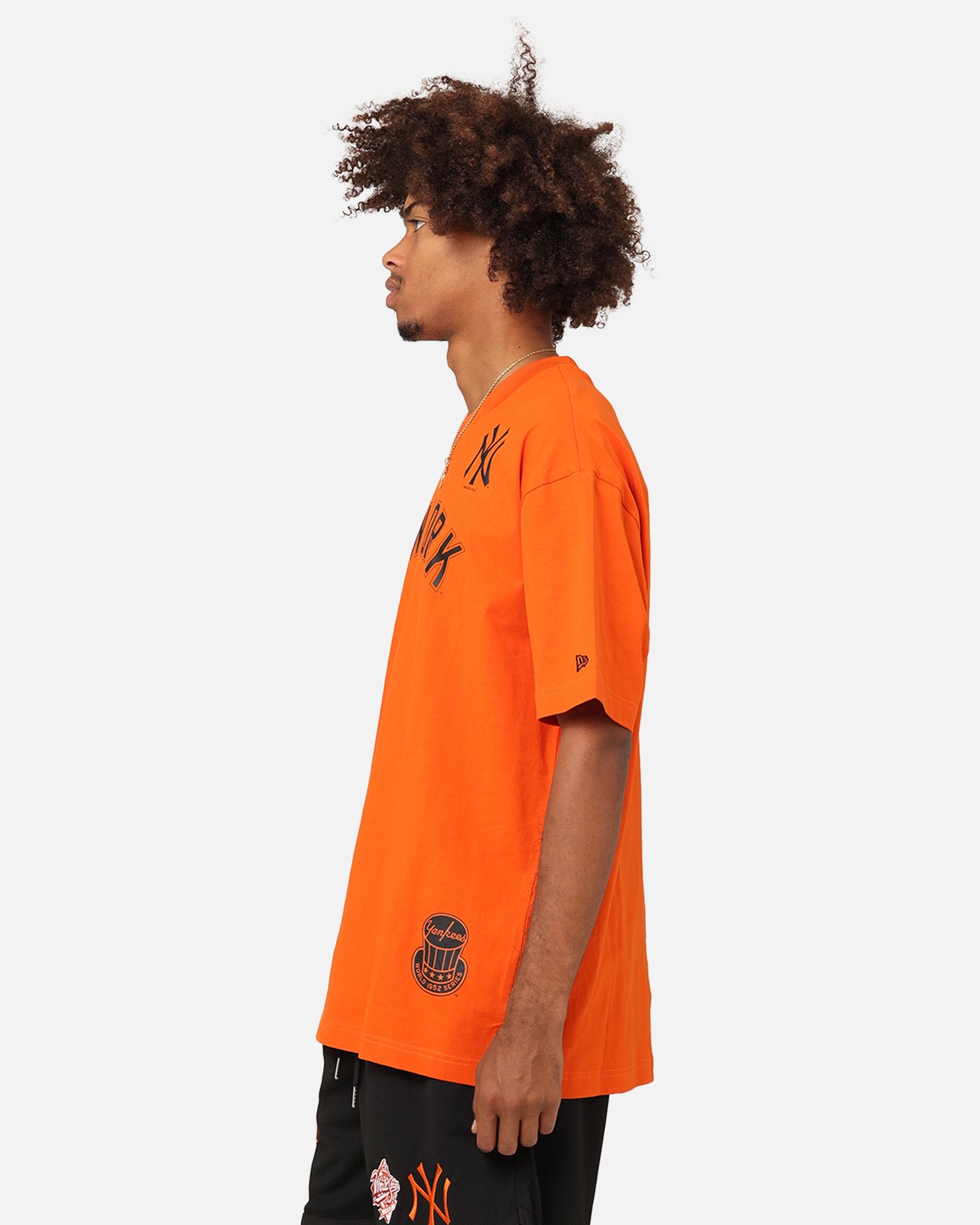 New Era New York Yankees 'Scary Nights' Oversized T-Shirt Orange/Black、mySite、zt4zffjzw