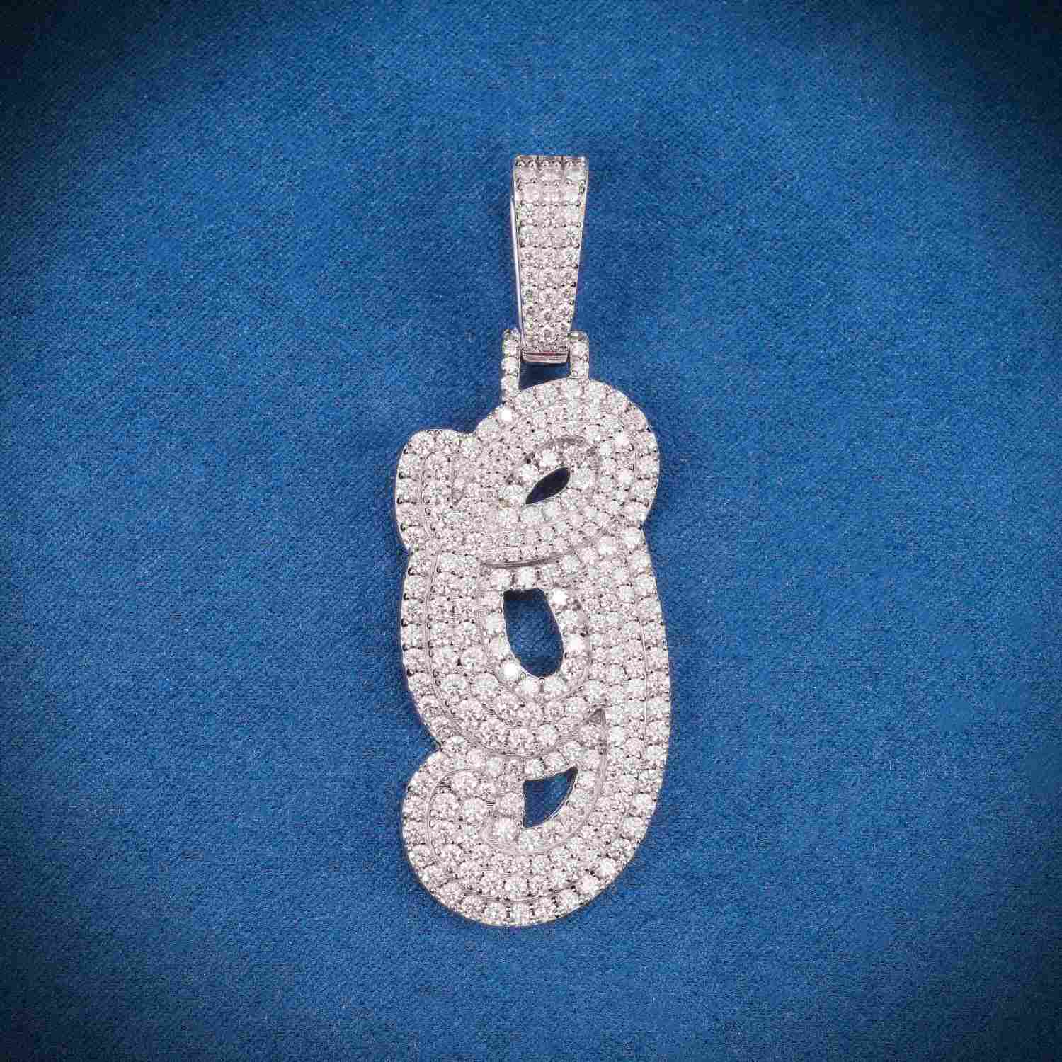 9 Custom Moissanite Pendant 14K Gold、mySite、hinf8tx79