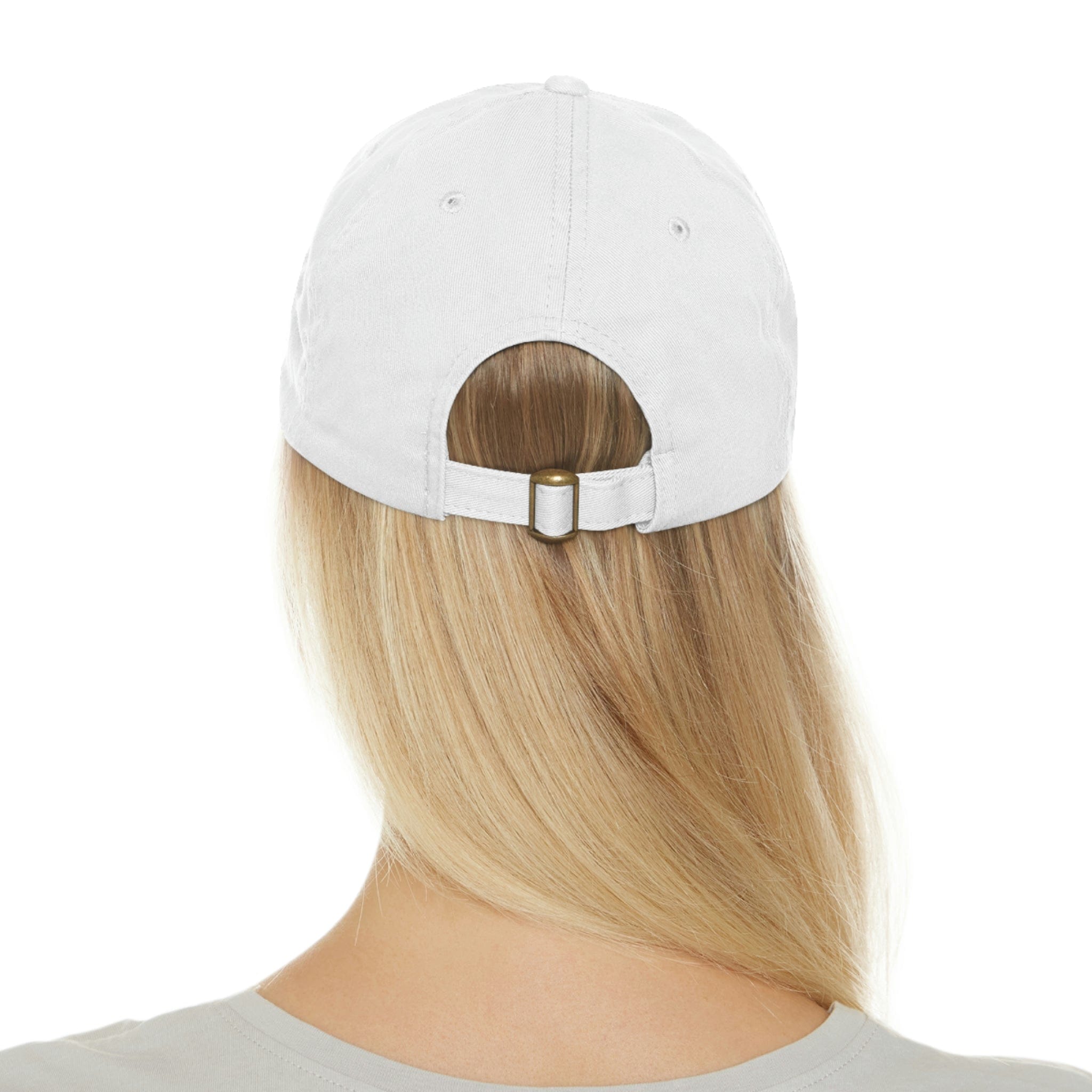 Dad Hat with Leather Patch (Round)、mySite、gigharbornorthrealestate