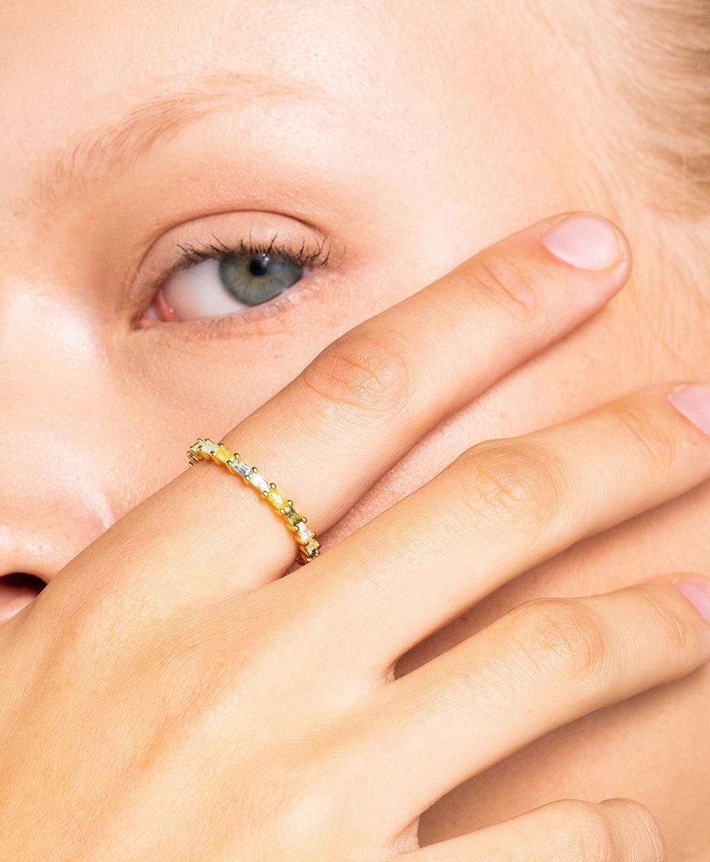 Lilja Ring Multi 18ct Gold Plated、mySite、botmansion