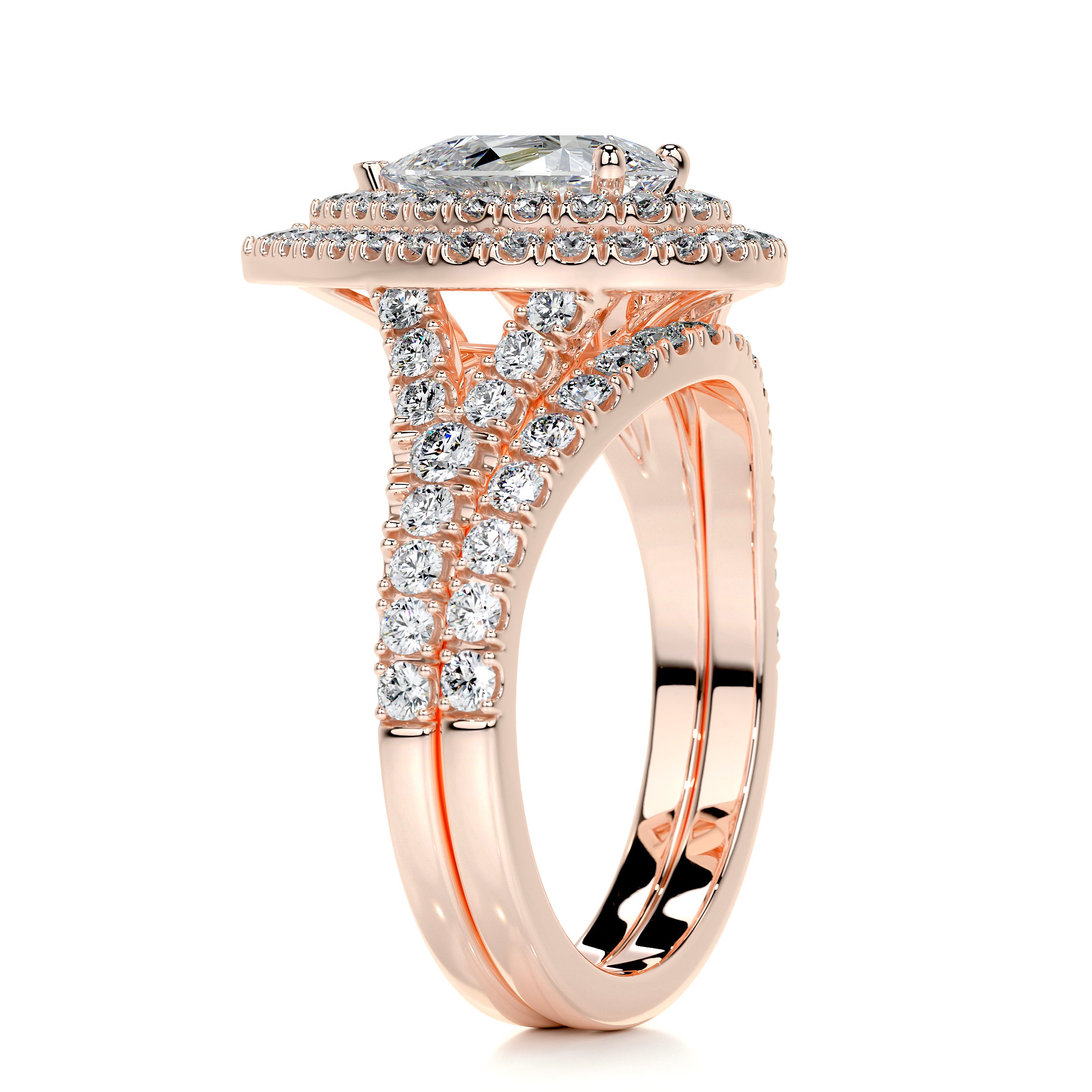 Melanie Diamond Bridal Set -14K Rose Gold、mySite、hinf8tx79