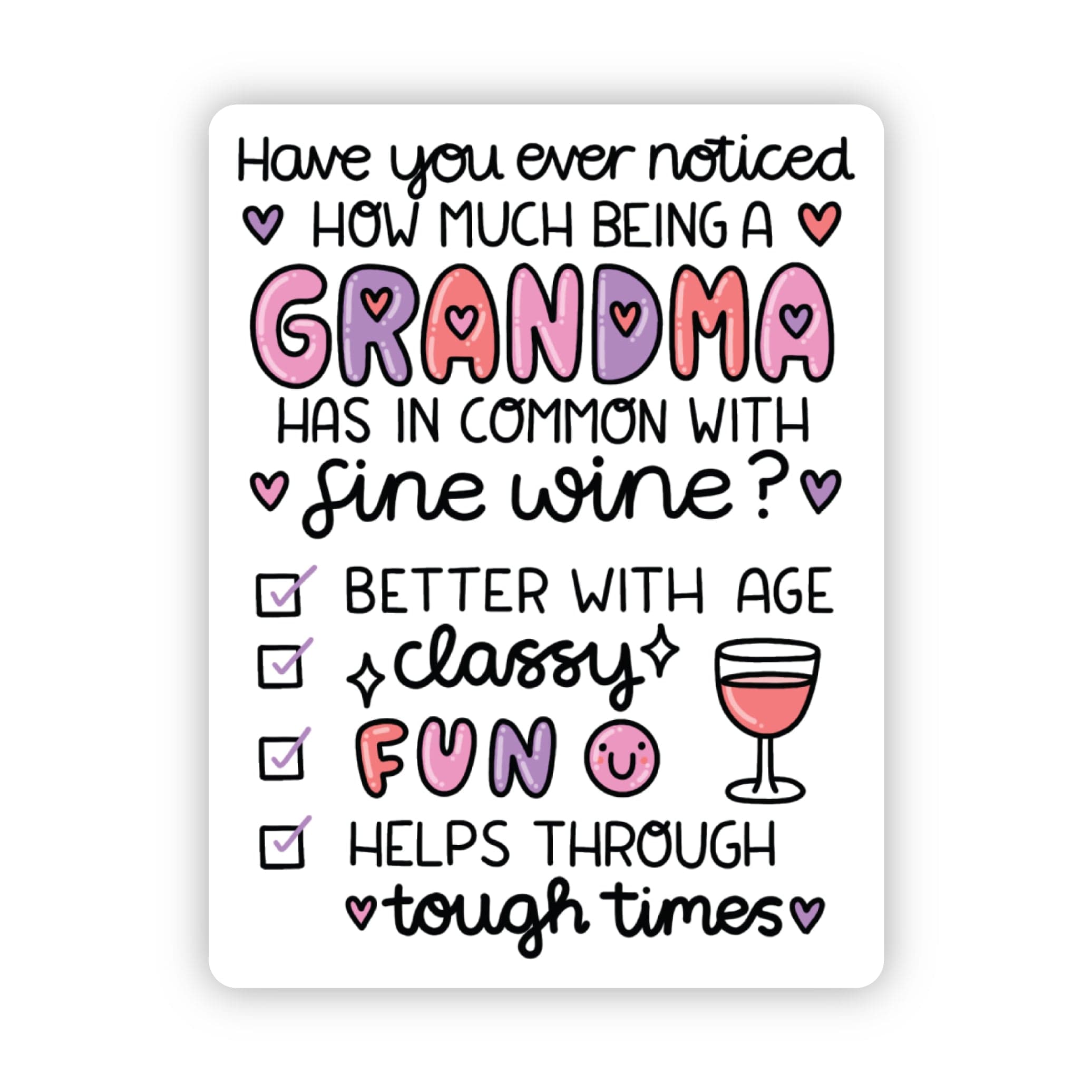  Have you noticed how much grandmas have in common with wine sticker、mySite、elrpsem3k