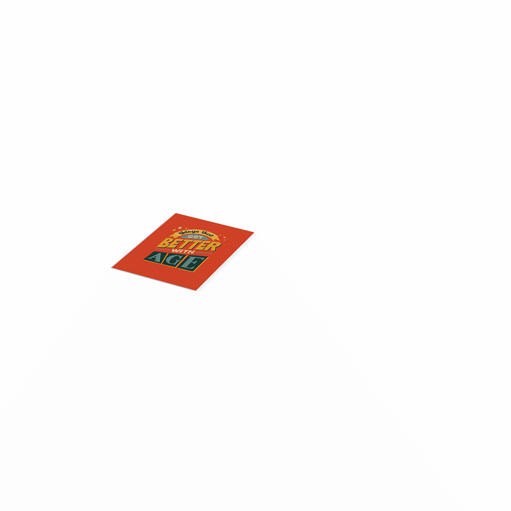 Happy Birthday Better with Age 4-in-1 Nesting Card、mySite、solidvoid