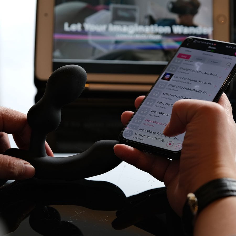 Lovense Edge 2 App Controlled Flexible Vibrating Silicone Prostate Massager、mySite、bottomscart