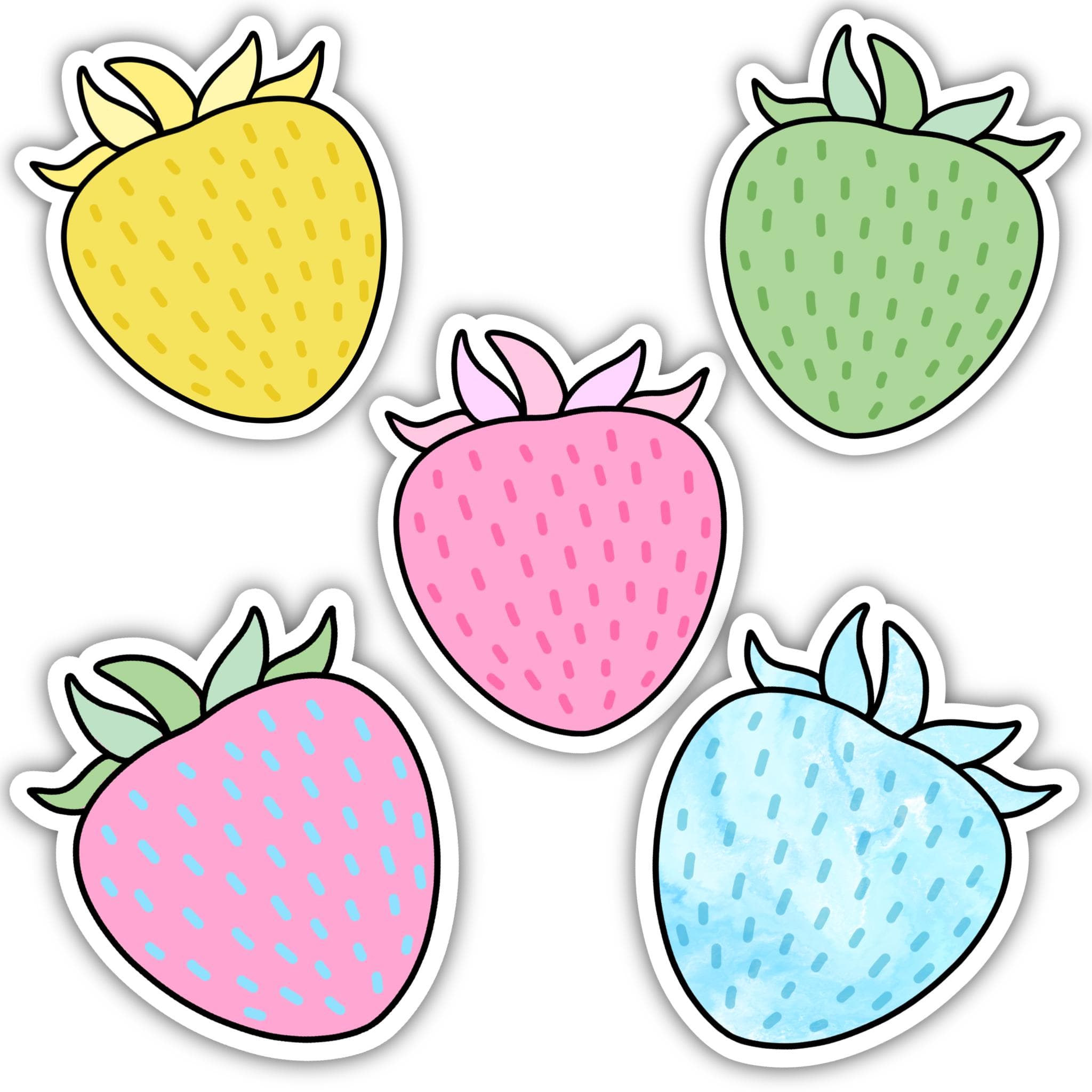  Strawberry Aesthetic Sticker 5 Pack、mySite、elrpsem3k