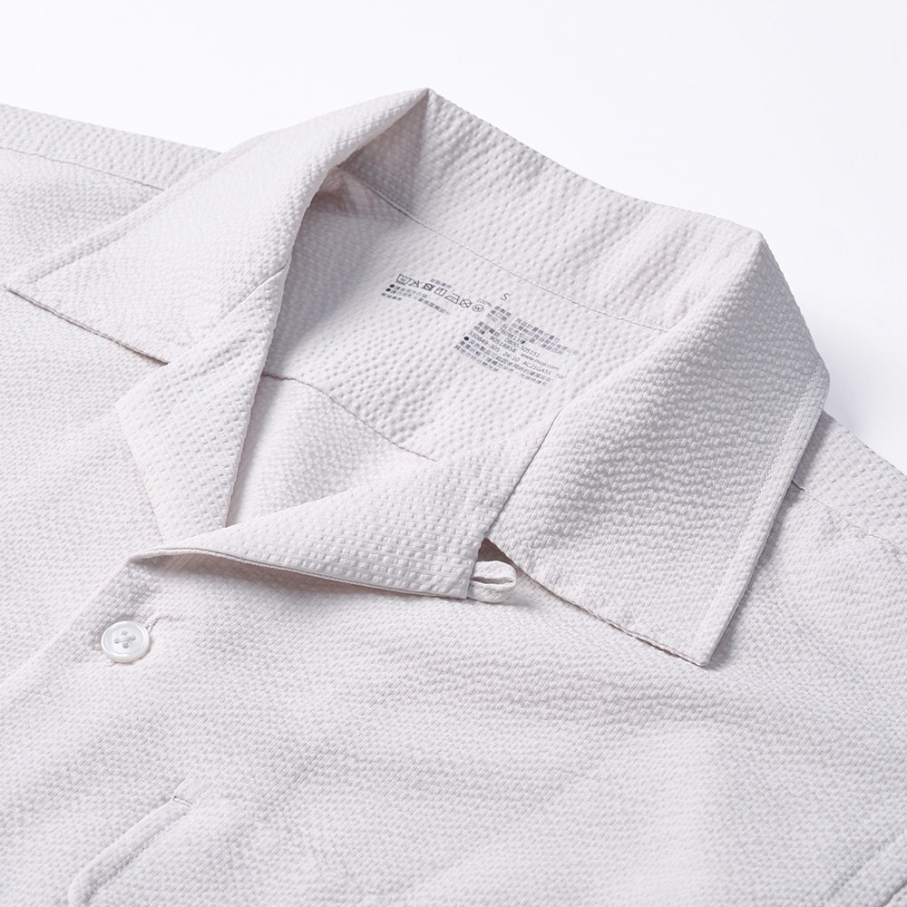  Men's Breathable Seersucker Shirt Jacket、mySite、sugarbowlscore