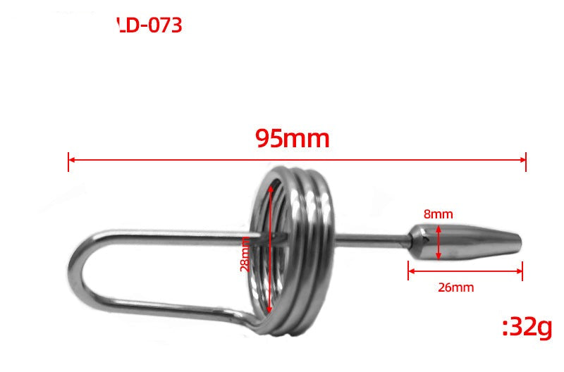 Come Closer Penis Bullet Plug | Tripple Glans Ring | Chrome | Cum Stopper、mySite、bottomscart