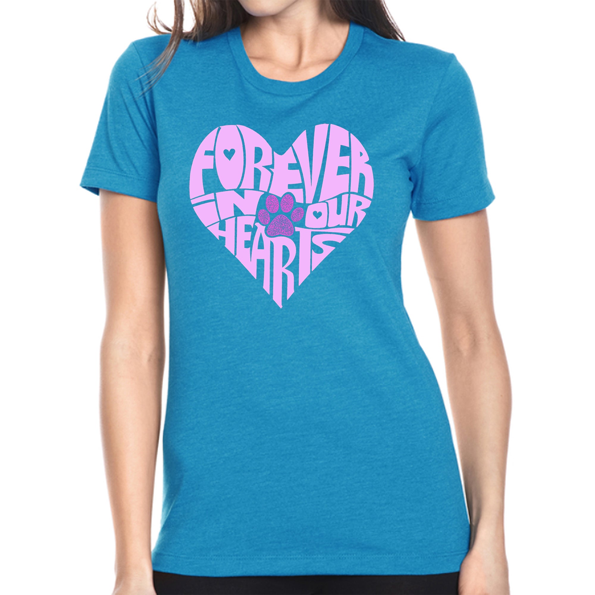 Forever In Our Hearts - Women's Premium Blend Word Art T-Shirt、mySite、camillekostekn