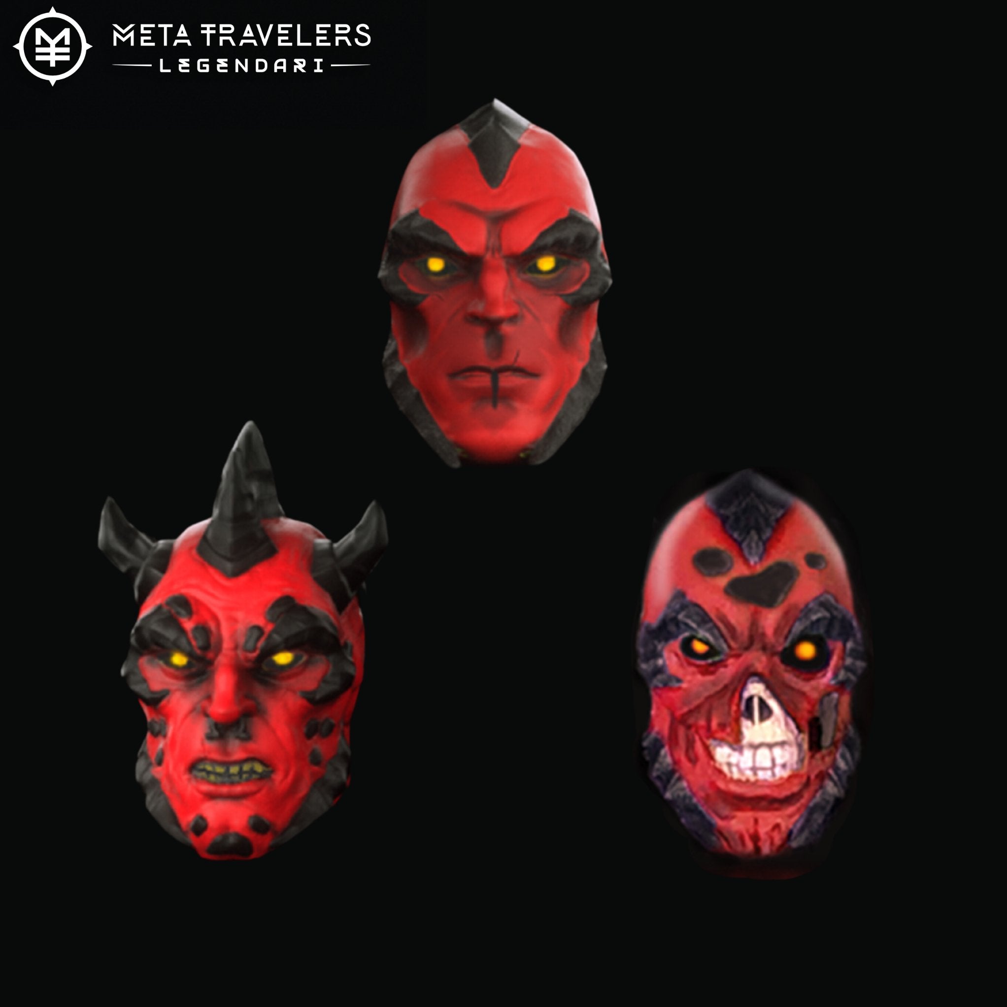 MetaTravelers Legendari Villan Head Pack、mySite、hgirdovlk