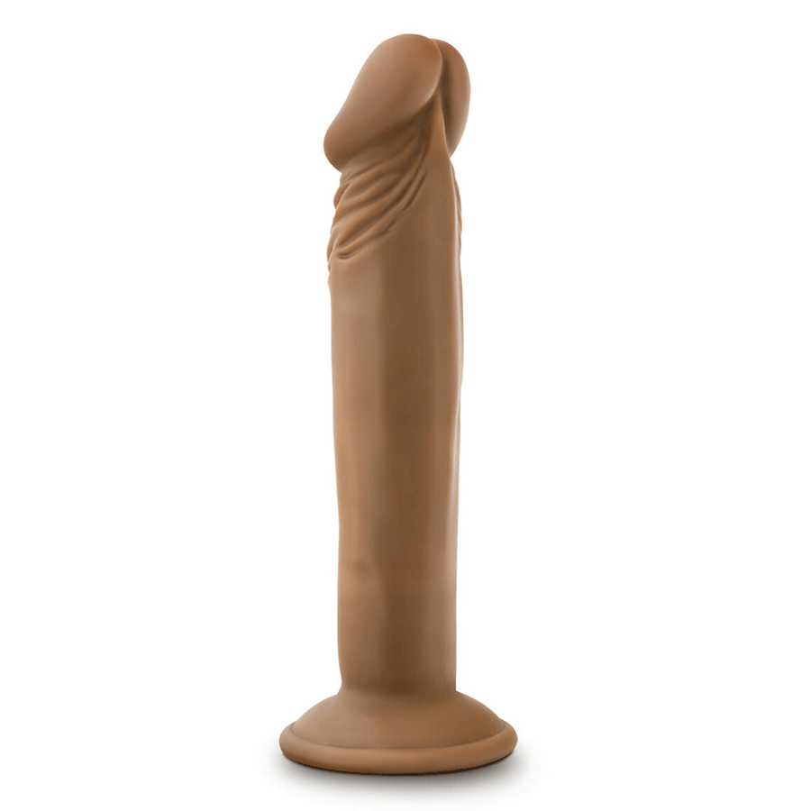 Dr. Skin Small 6 Inch Brown Starter Anal Suction Dildo by Blush Novelties、mySite、bottomscart