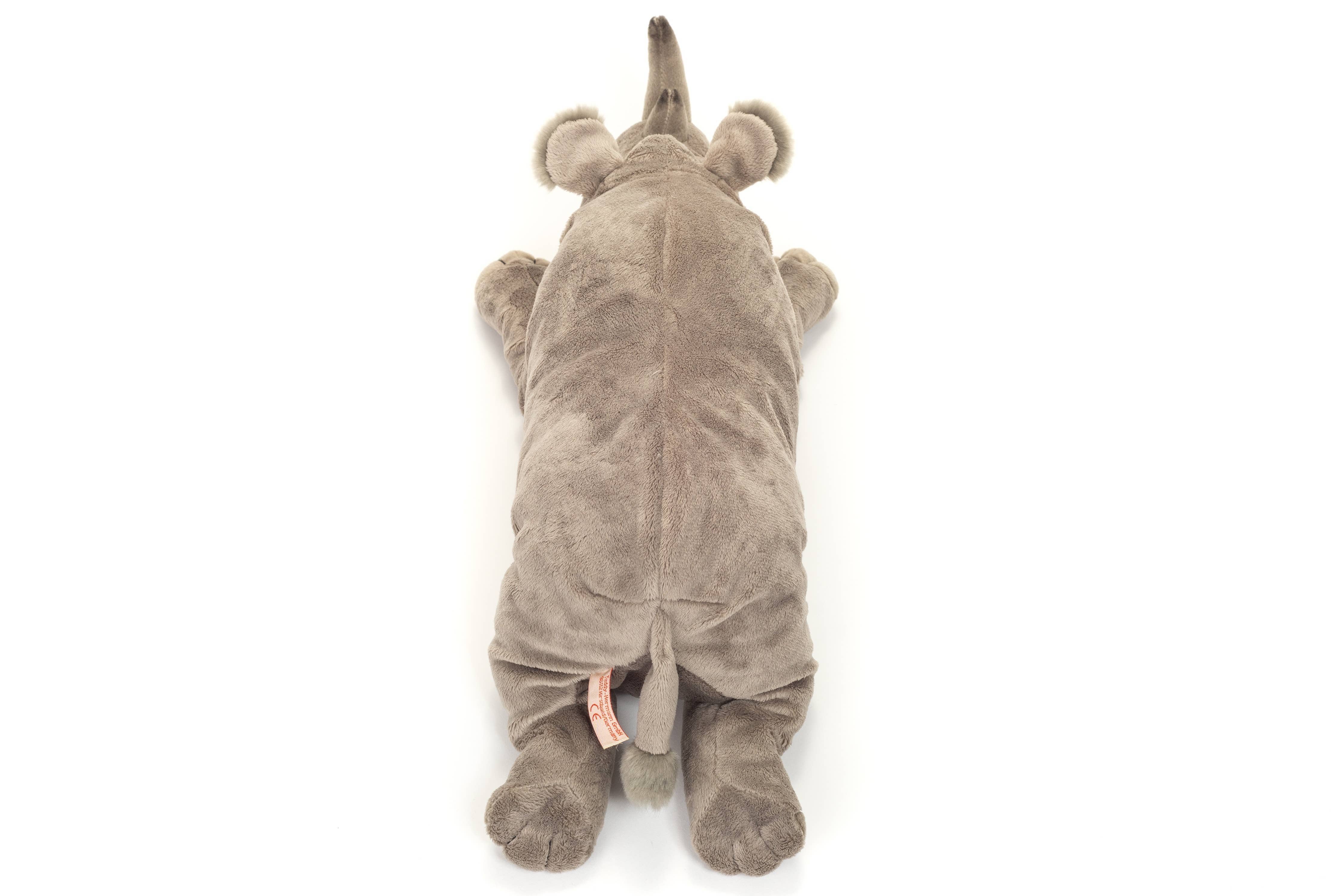 Lifelike Rhinoceros Lying 45 cm - plush toy by Teddy Hermann、mySite、g9winljtr
