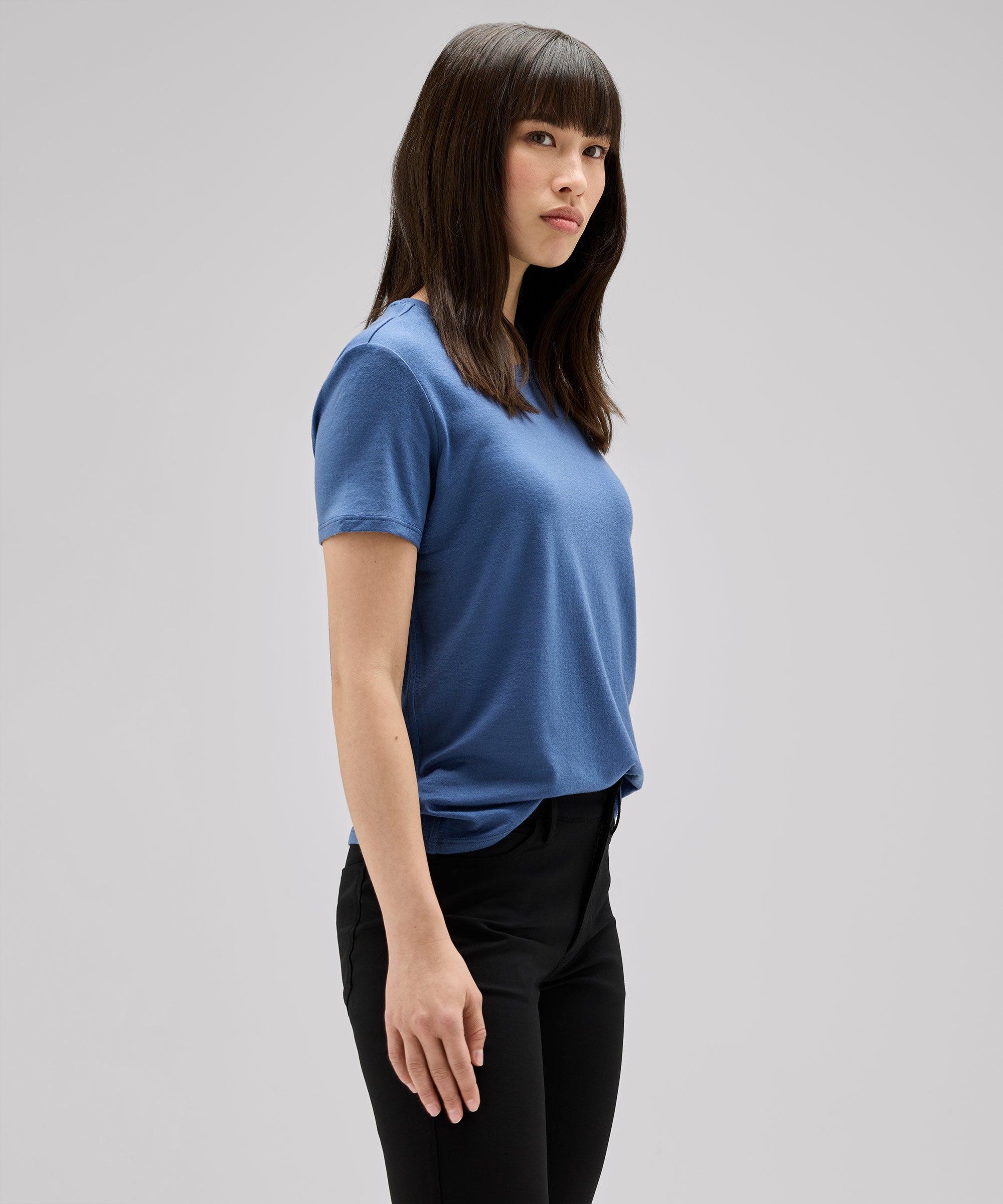 Women's Merino Crew Neck T-Shirt、mySite、noshort