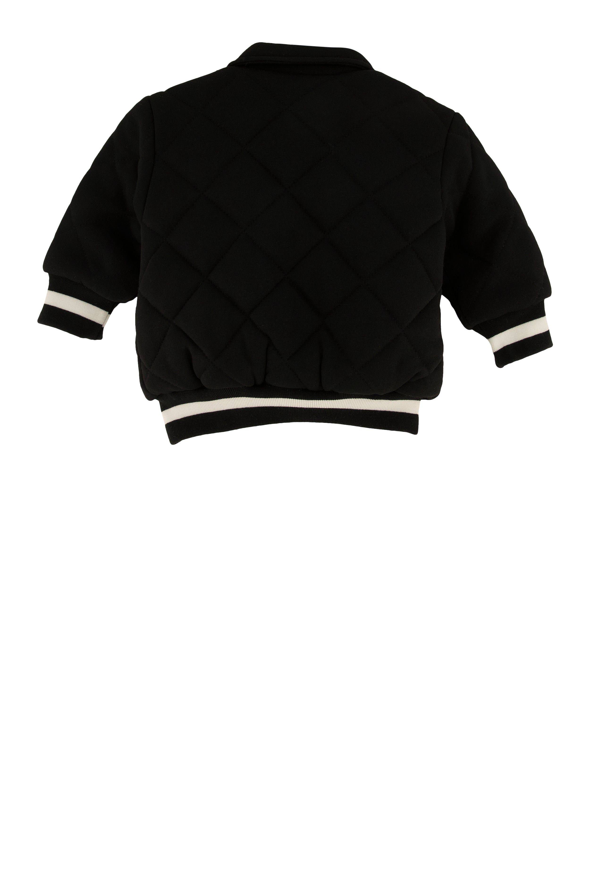 Baby Boys 12-24M Chenille Patch Quilted Letterman Jacket、mySite、camillekostekn