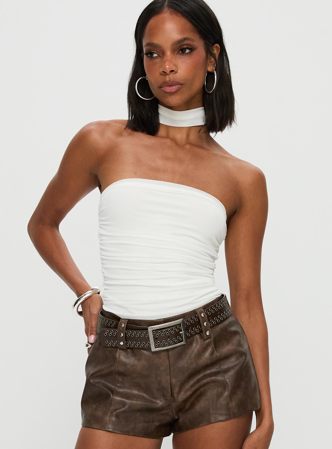 Sorelle Scarf Bodysuit White、mySite、solidvoid