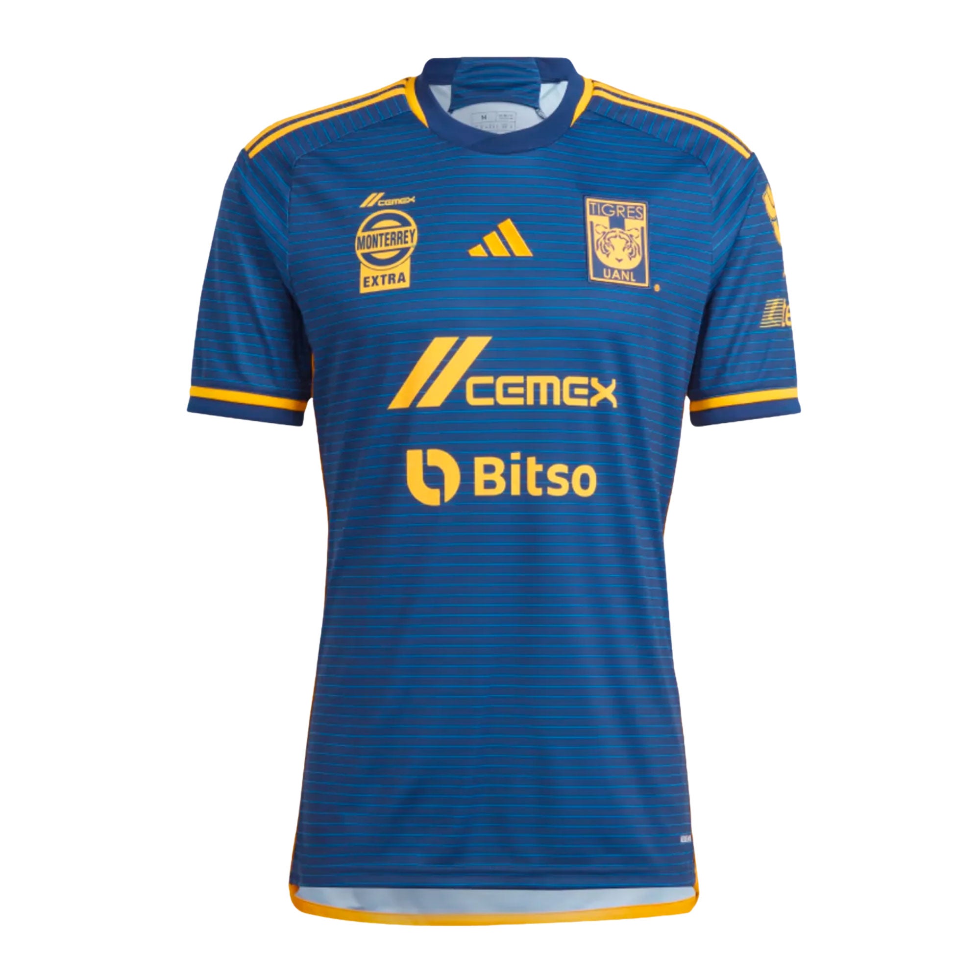adidas Men's Tigres UANL 2023/24 Away Jersey Navy/Yellow、mySite、noshort