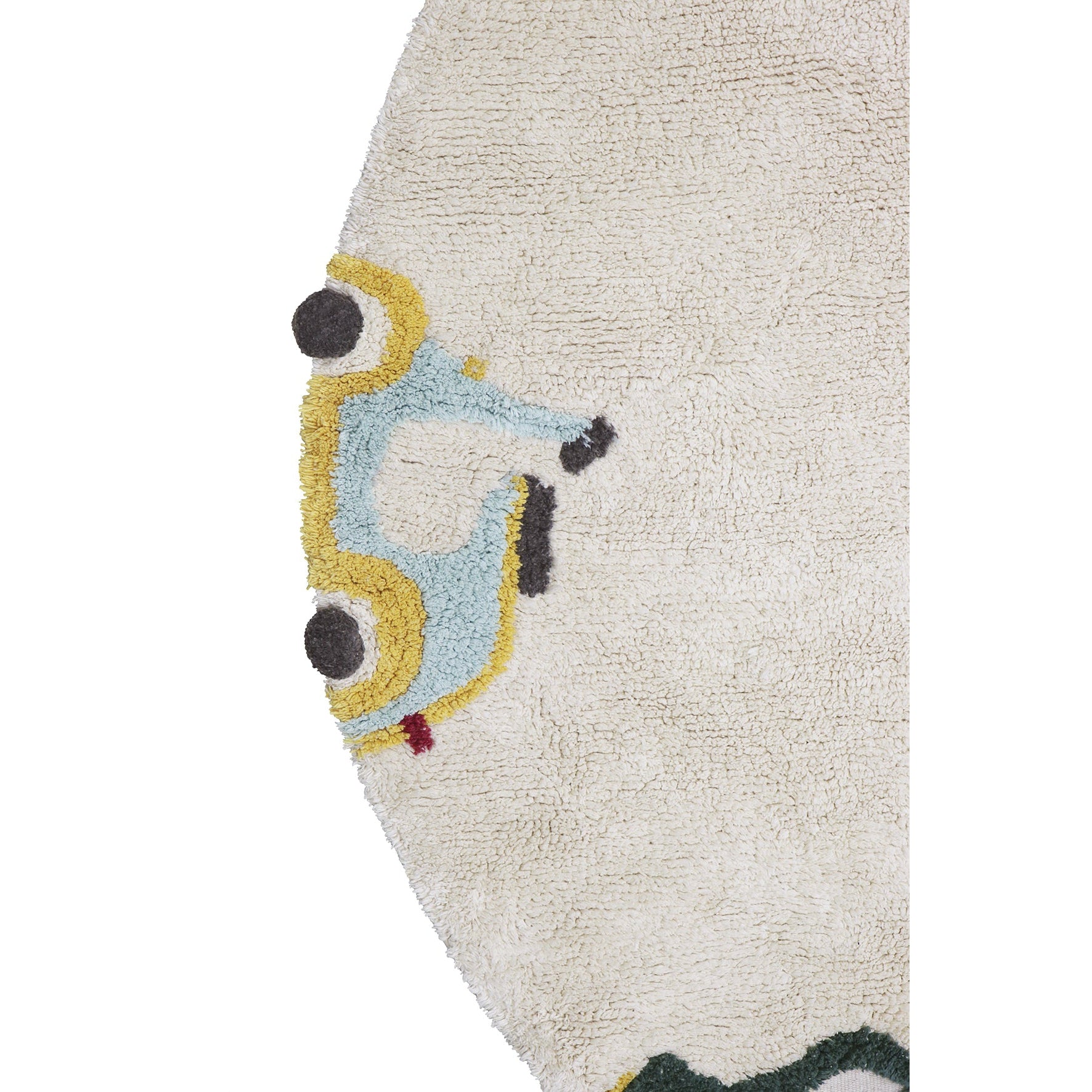 Eco-City Wheels Washable Round Area Rug、mySite、gigharbornorthrealestate