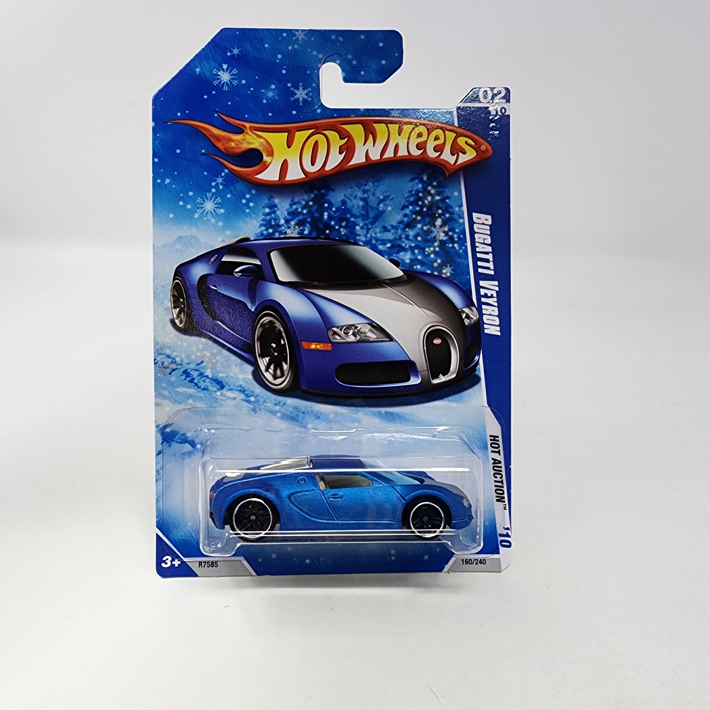 Bugatti Veyron #160 * BLUE * Hot Wheels 2010 Snow Card Target Only!、mySite、hgirdovlk