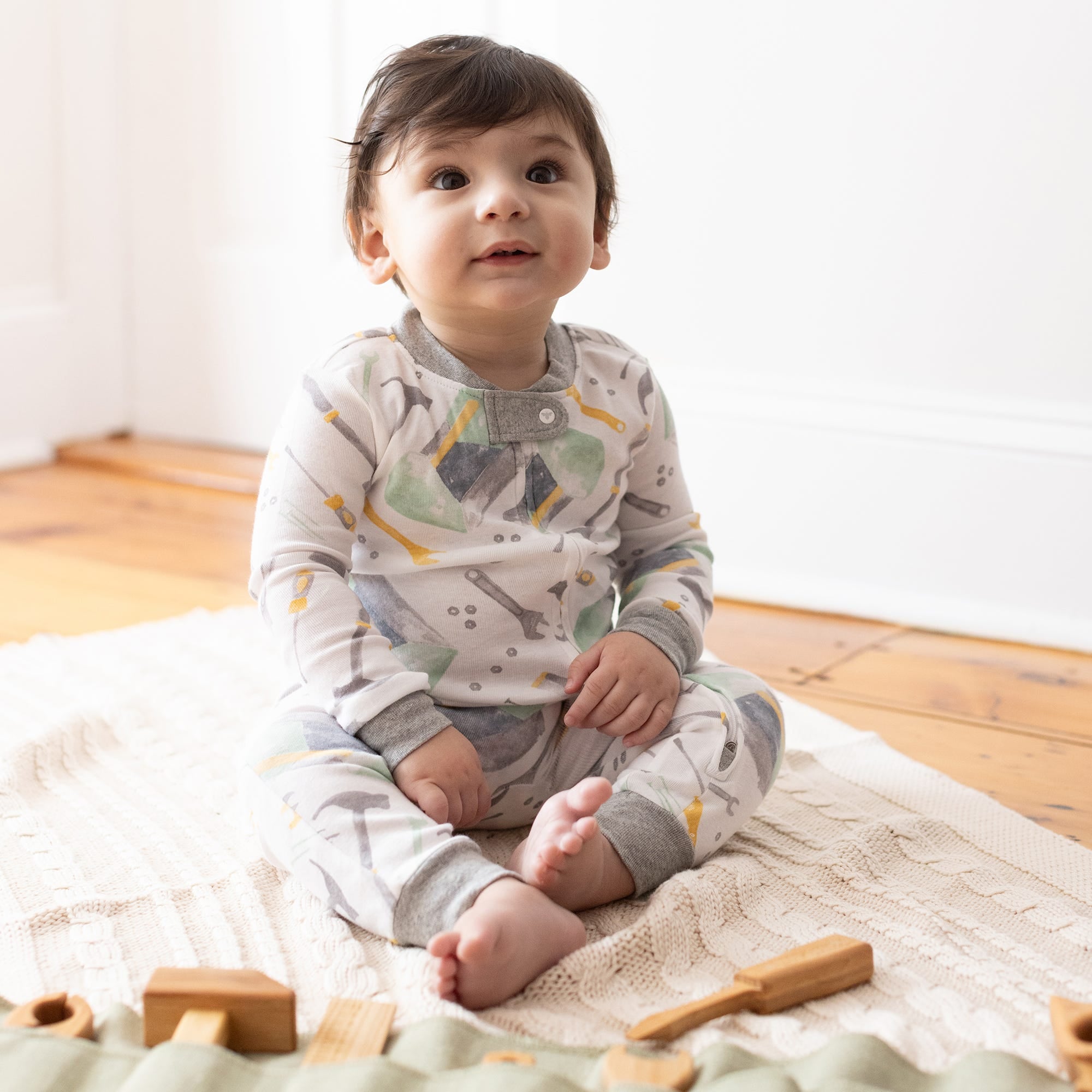 Tool Box Organic Two-Piece Pajamas、mySite、g9winljtr