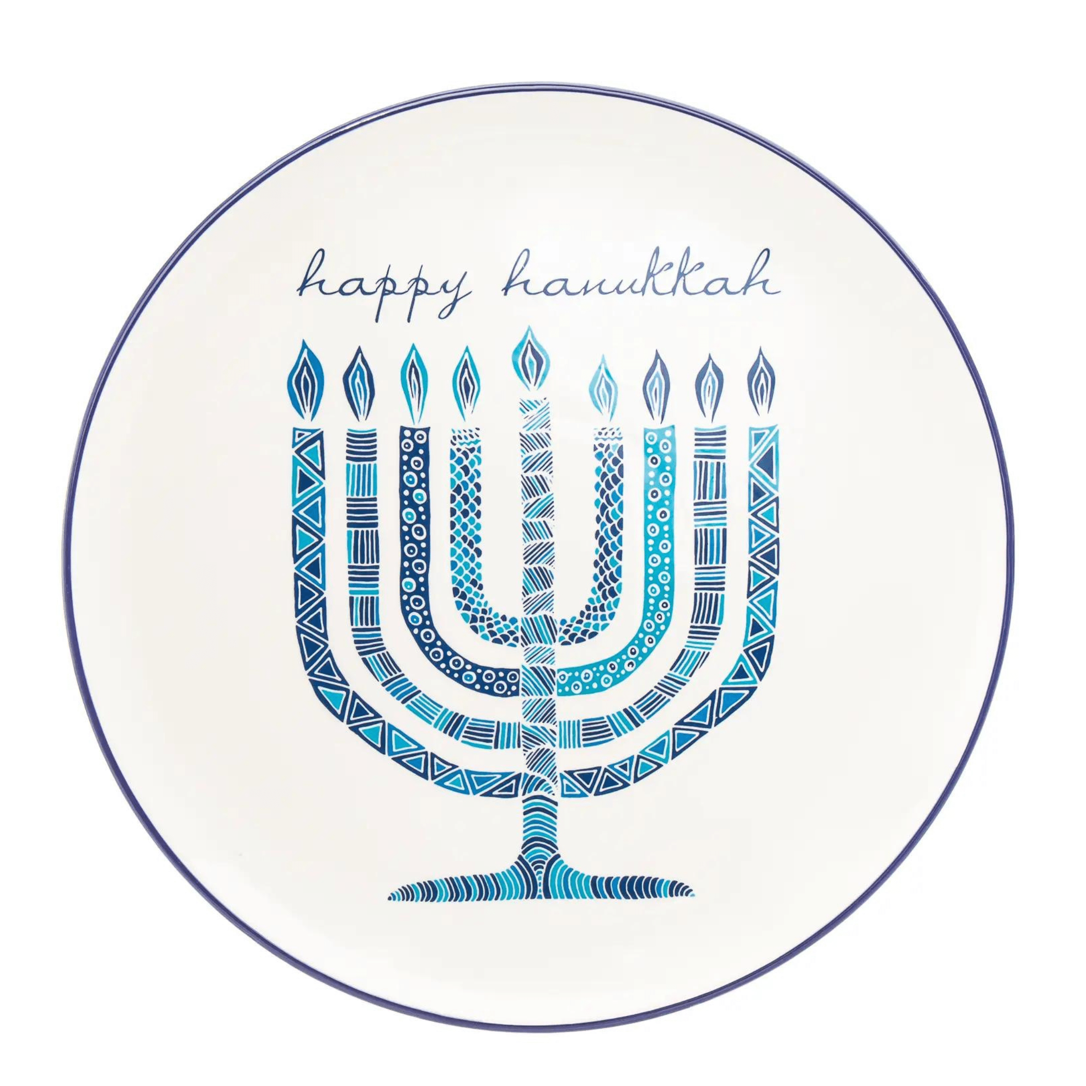 Hanukkah Menorah Round Platter、mySite、topwebapps